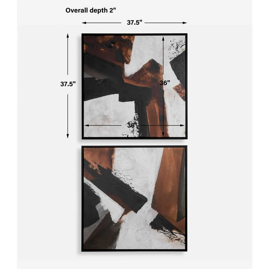 Tactile Inspiration Framed Canvases, S/2 - Image 5