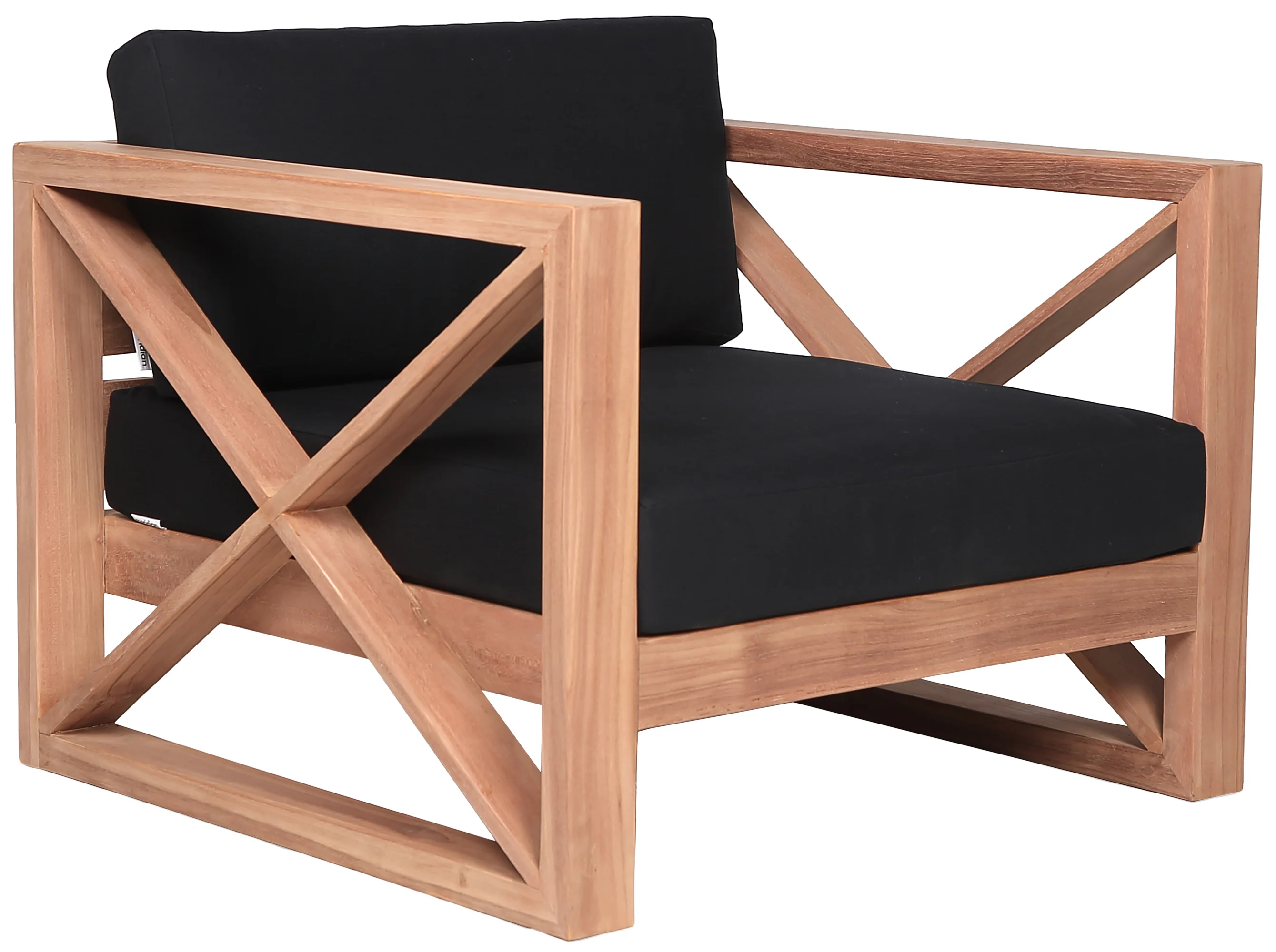 Anguilla Water Resistant Fabric Upholsetered Outdoor Patio Accent Chair - Image 4