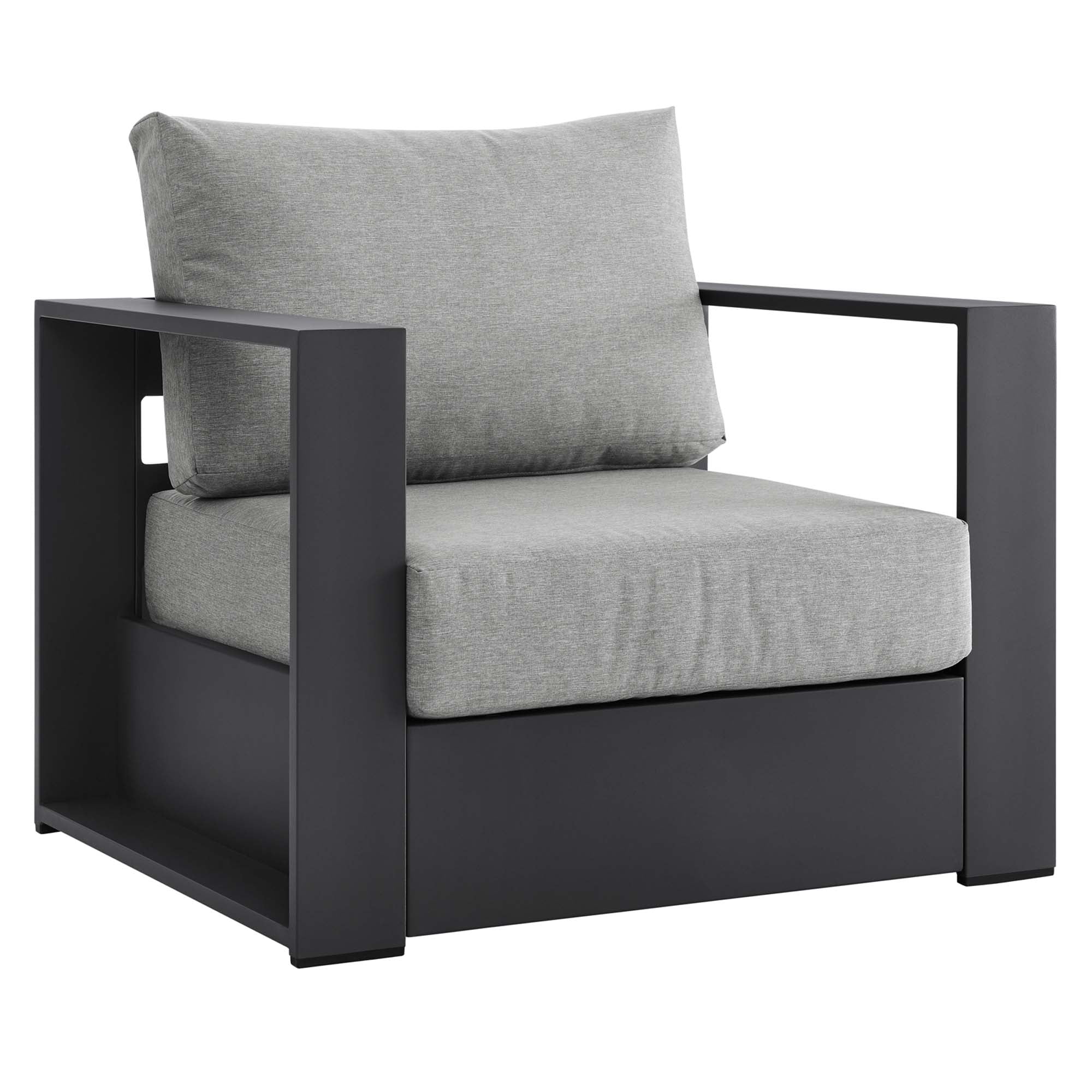Tahoe 2-Piece Outdoor Patio Powder-Coated Aluminum Armchair Set - Image 11
