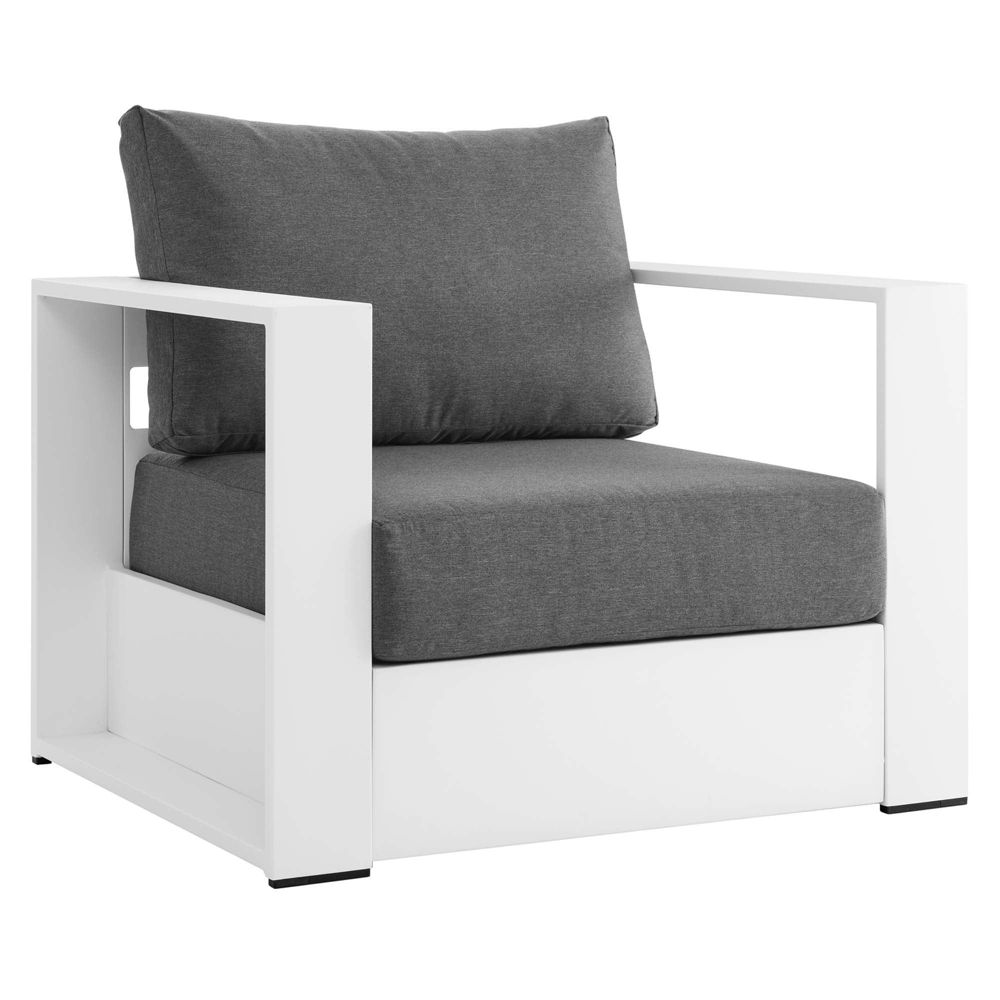 Tahoe 2-Piece Outdoor Patio Powder-Coated Aluminum Armchair Set - Image 25