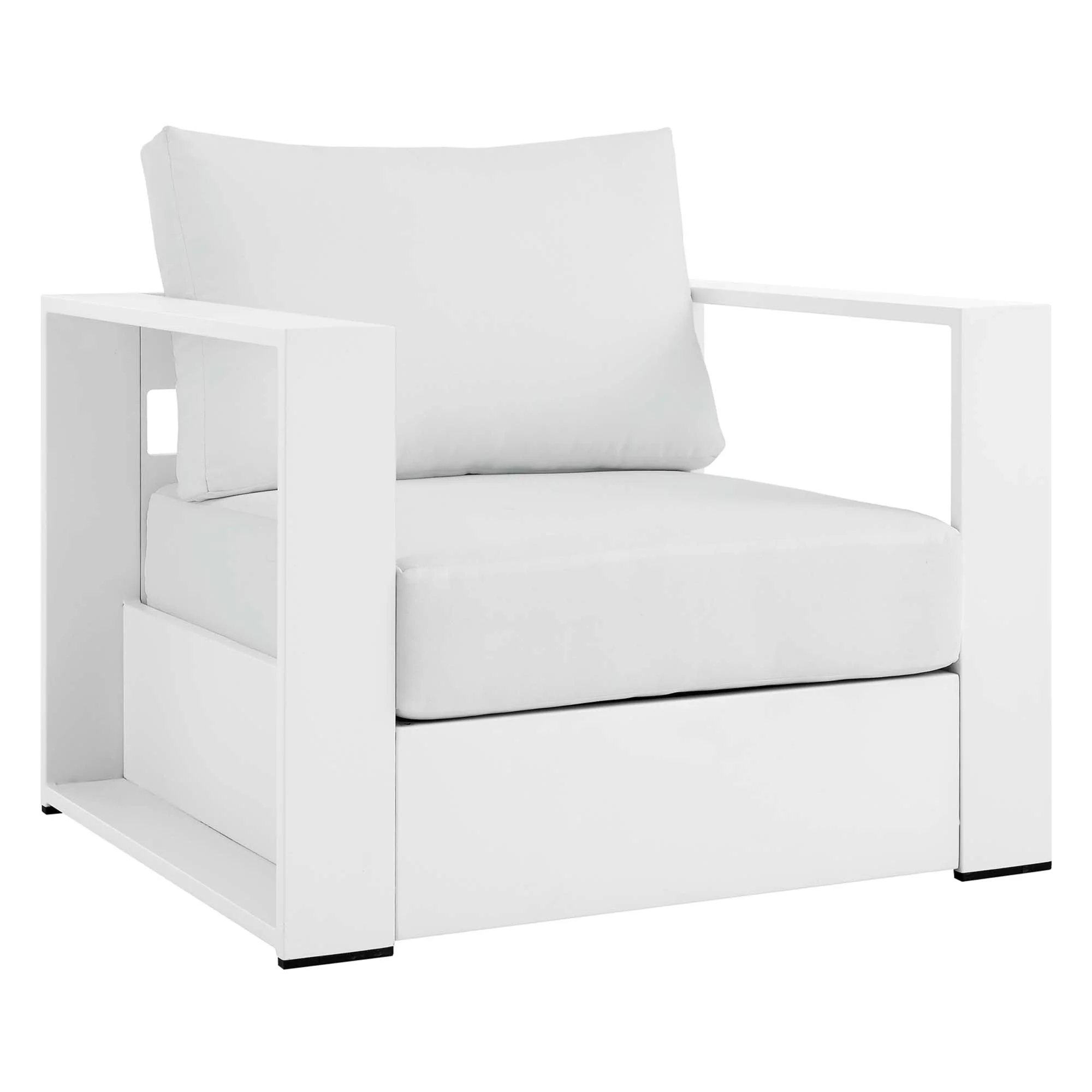 Tahoe 2-Piece Outdoor Patio Powder-Coated Aluminum Armchair Set - Image 39
