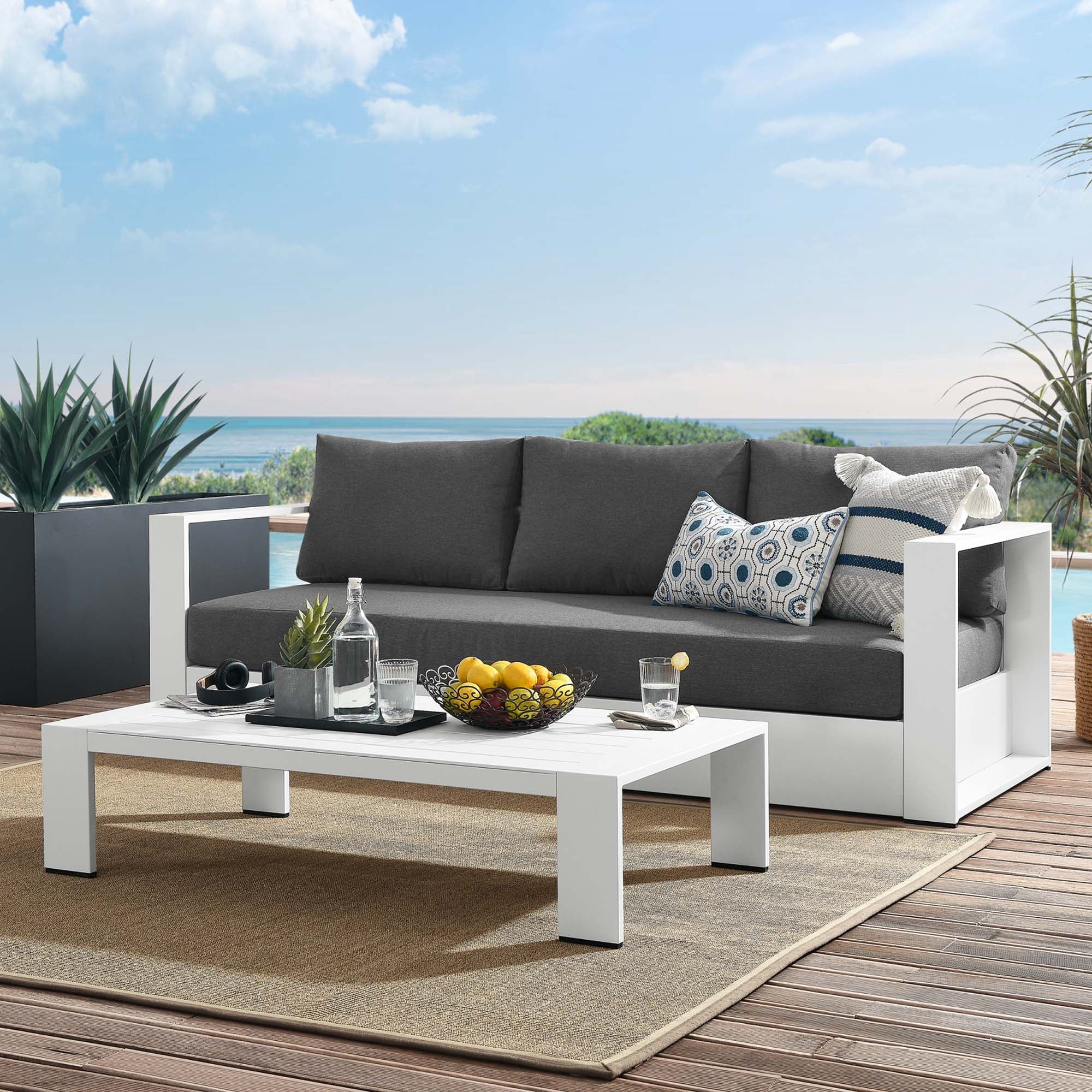 Tahoe 2-Piece Outdoor Patio Powder-Coated Aluminum Set - Image 35