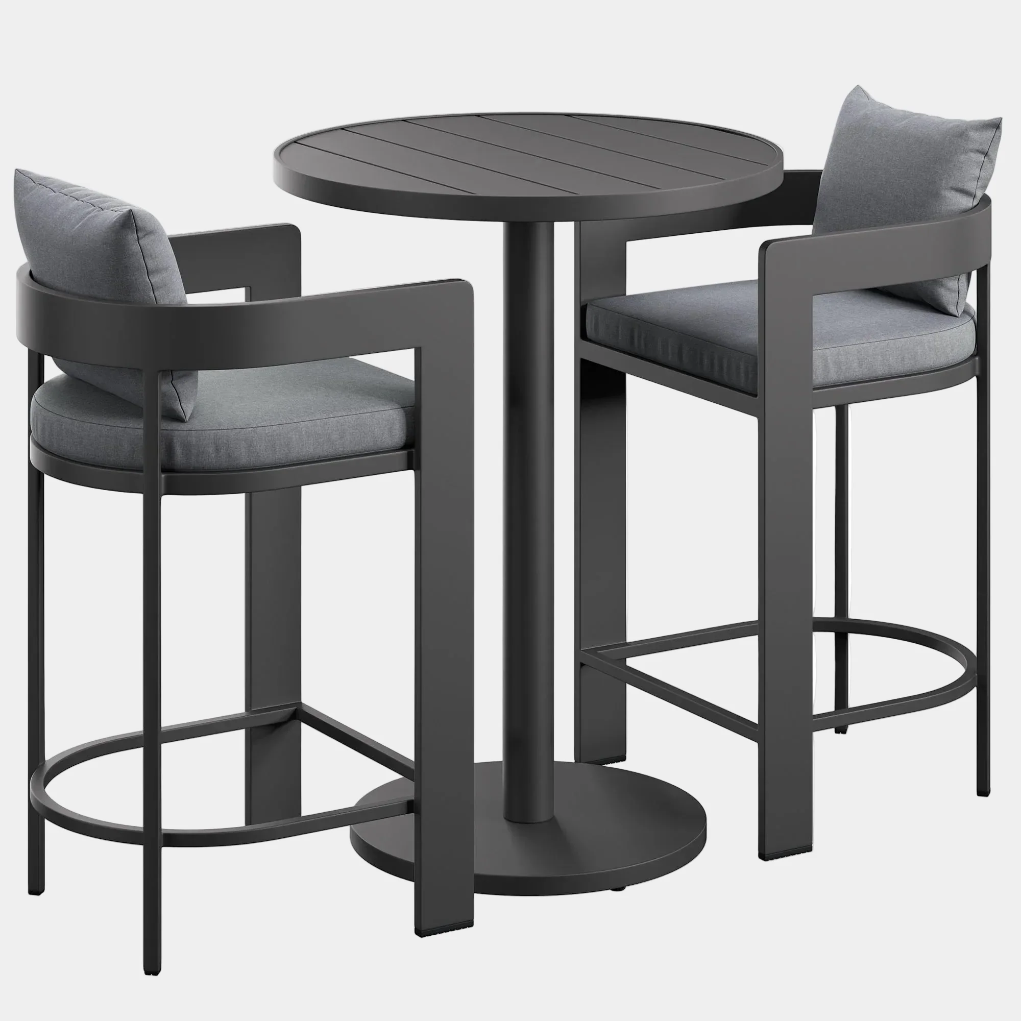 Tahoe 3-Piece Outdoor Aluminum Bar Set