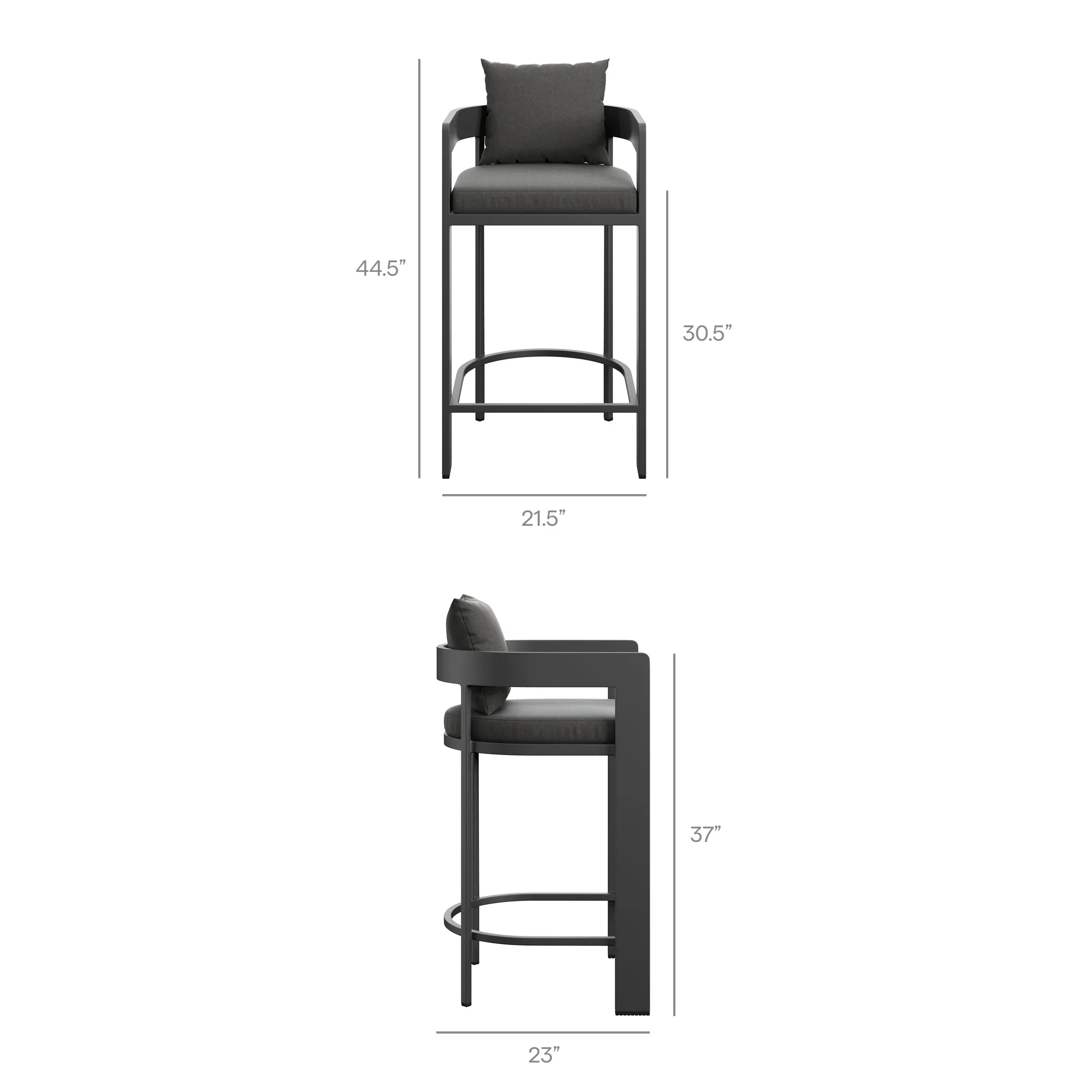 Tahoe 3-Piece Outdoor Aluminum Bar Set - Image 14
