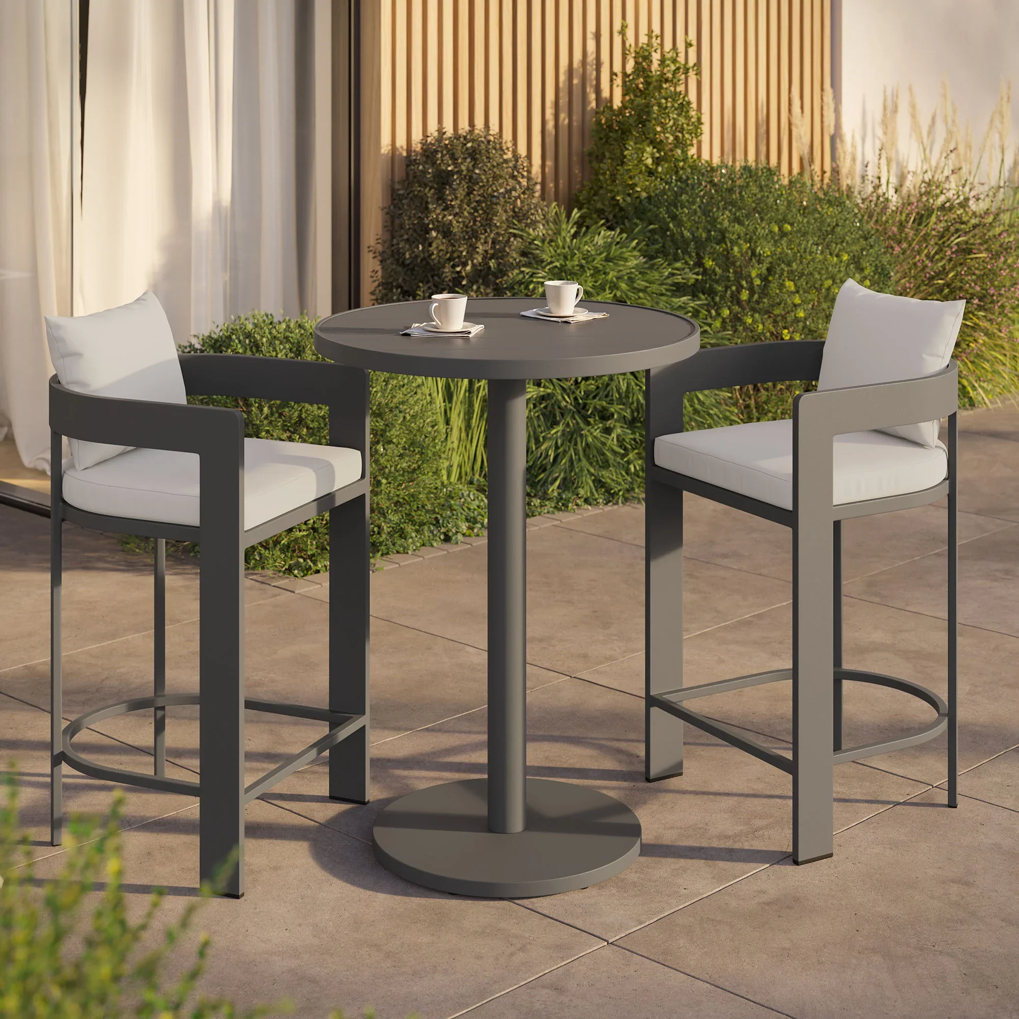 Tahoe 3-Piece Outdoor Aluminum Bar Set - Image 16
