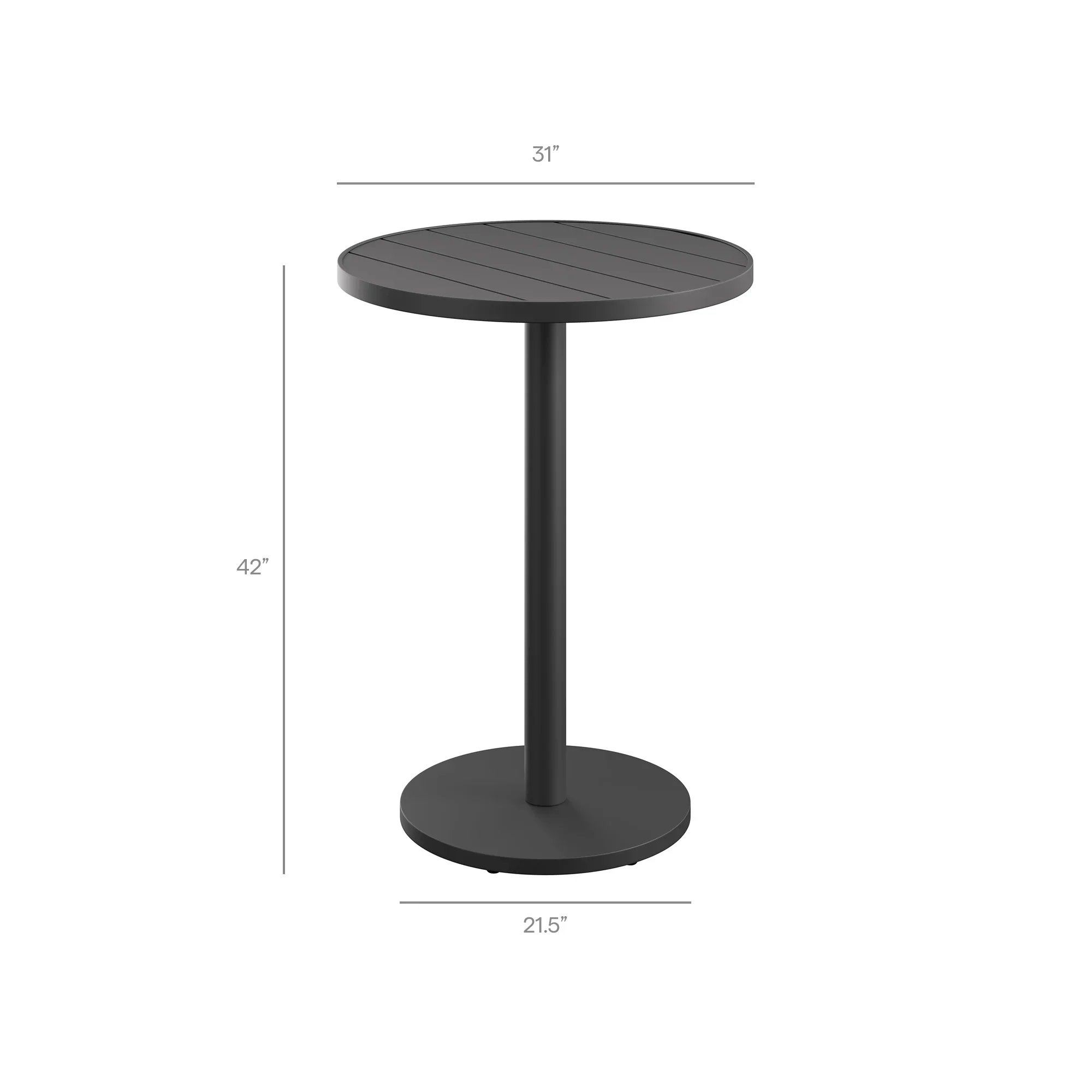 Tahoe 3-Piece Outdoor Aluminum Bar Set - Image 20