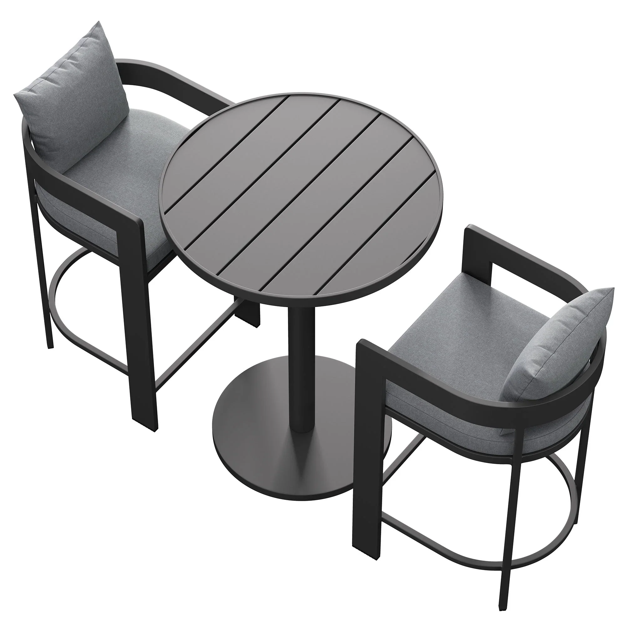 Tahoe 3-Piece Outdoor Aluminum Bar Set - Image 3