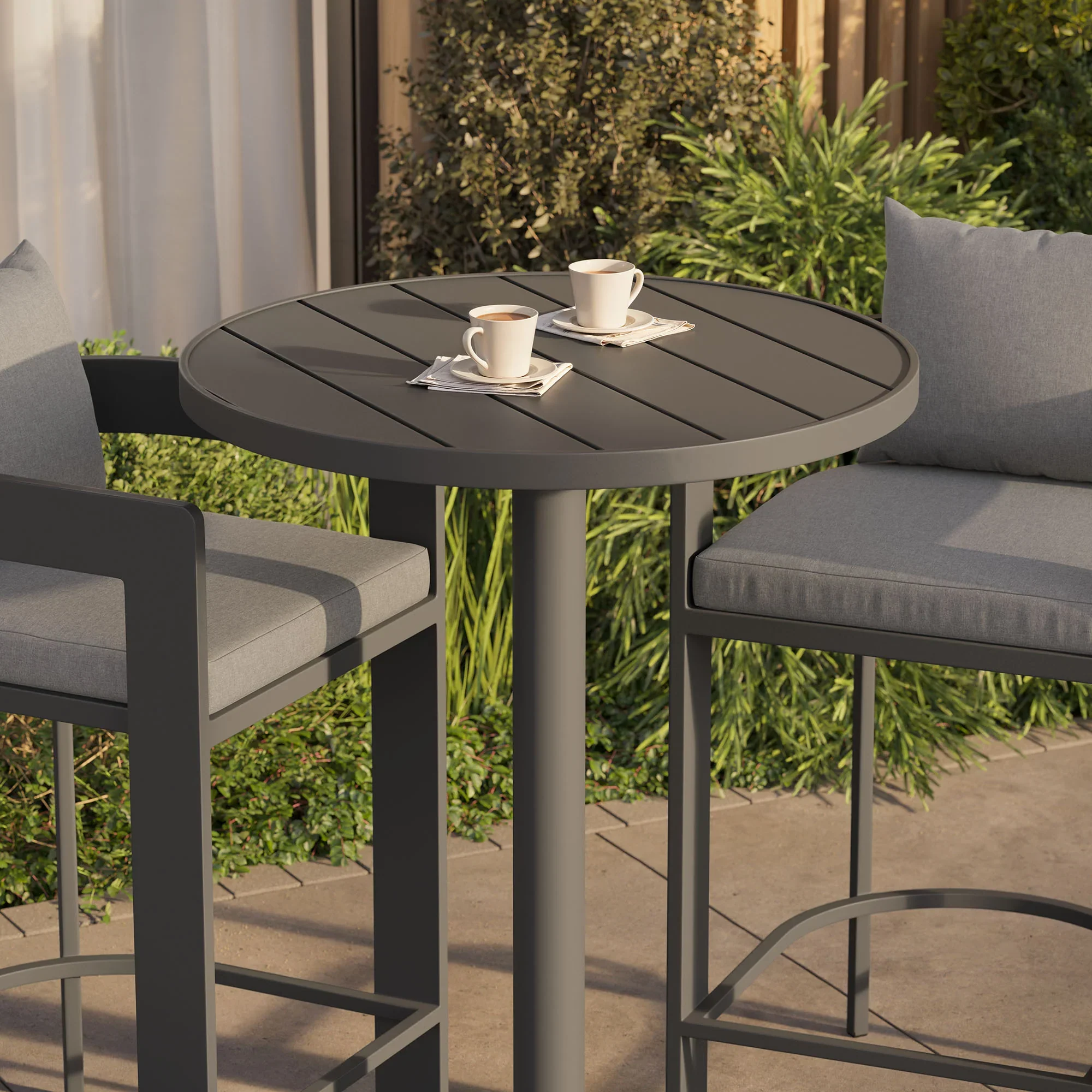 Tahoe 3-Piece Outdoor Aluminum Bar Set - Image 4