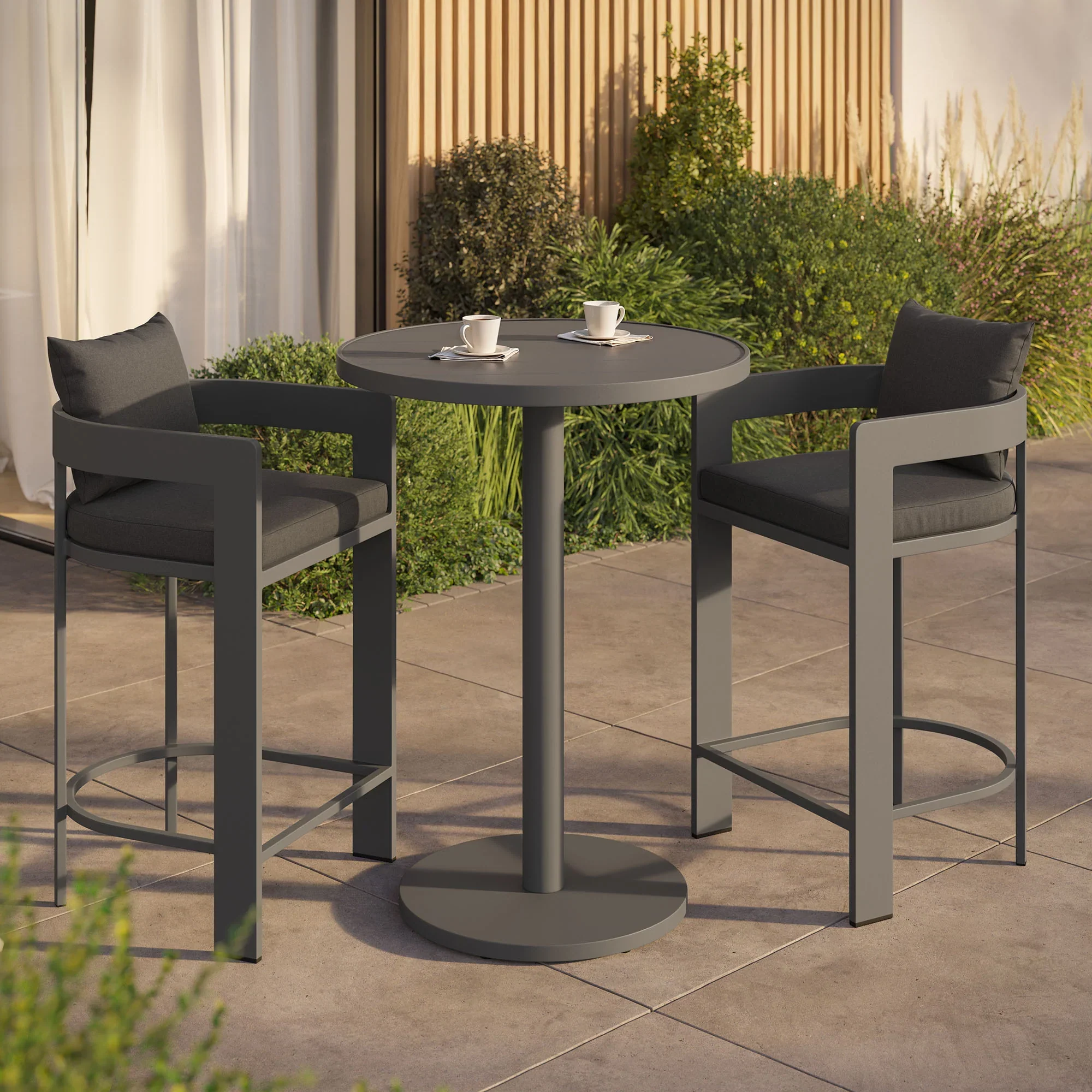 Tahoe 3-Piece Outdoor Aluminum Bar Set - Image 9
