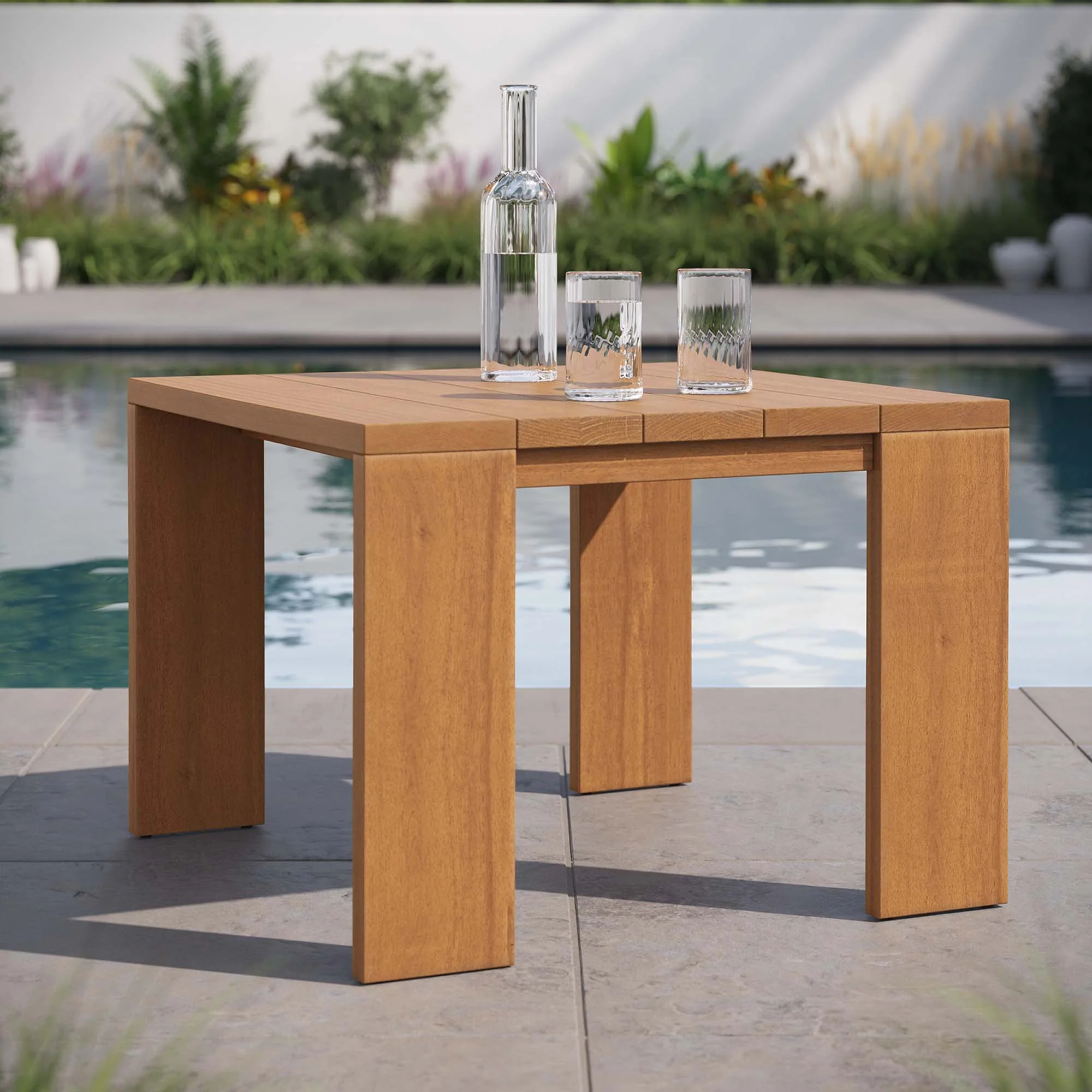 Tahoe 3-Piece Outdoor Patio Acacia Wood Furniture Set - Image 15