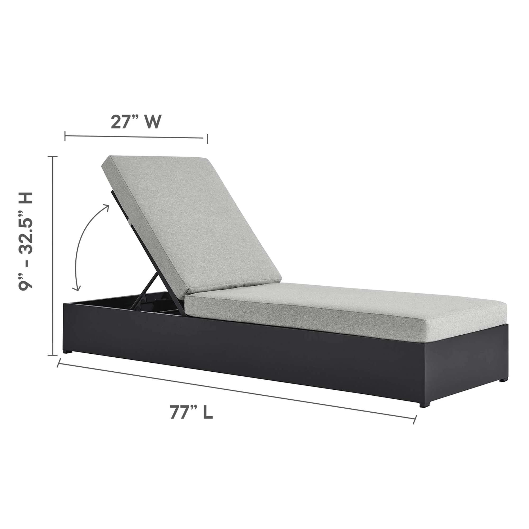 Tahoe 3-Piece Outdoor Patio Powder-Coated Aluminum Chaise Lounge Set - Image 11