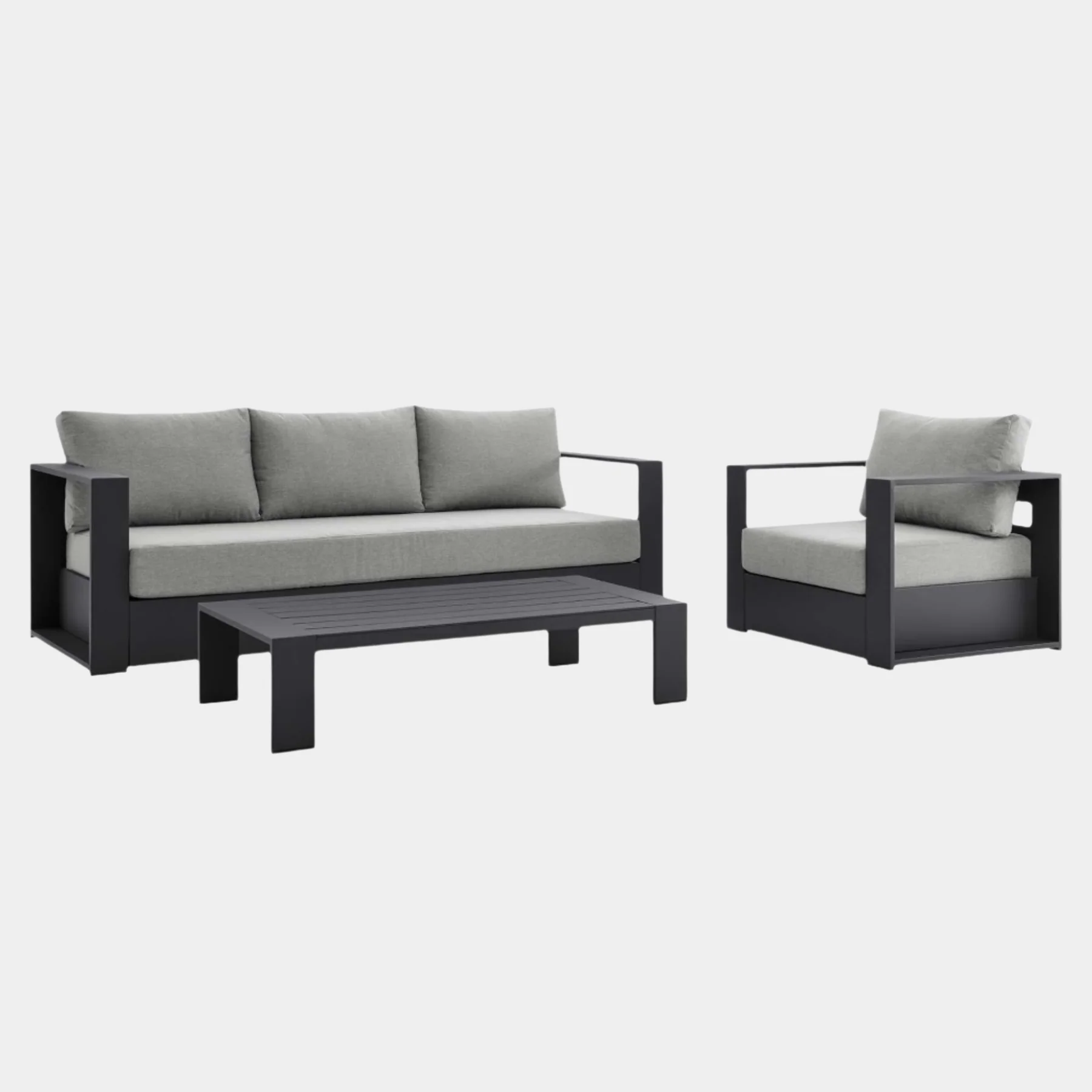 Tahoe 3-Piece Outdoor Patio Powder-Coated Aluminum Set - Image 14