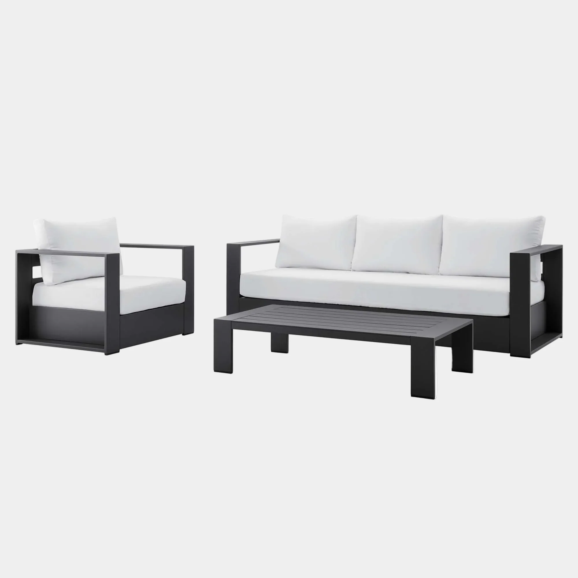 Tahoe 3-Piece Outdoor Patio Powder-Coated Aluminum Set - Image 28