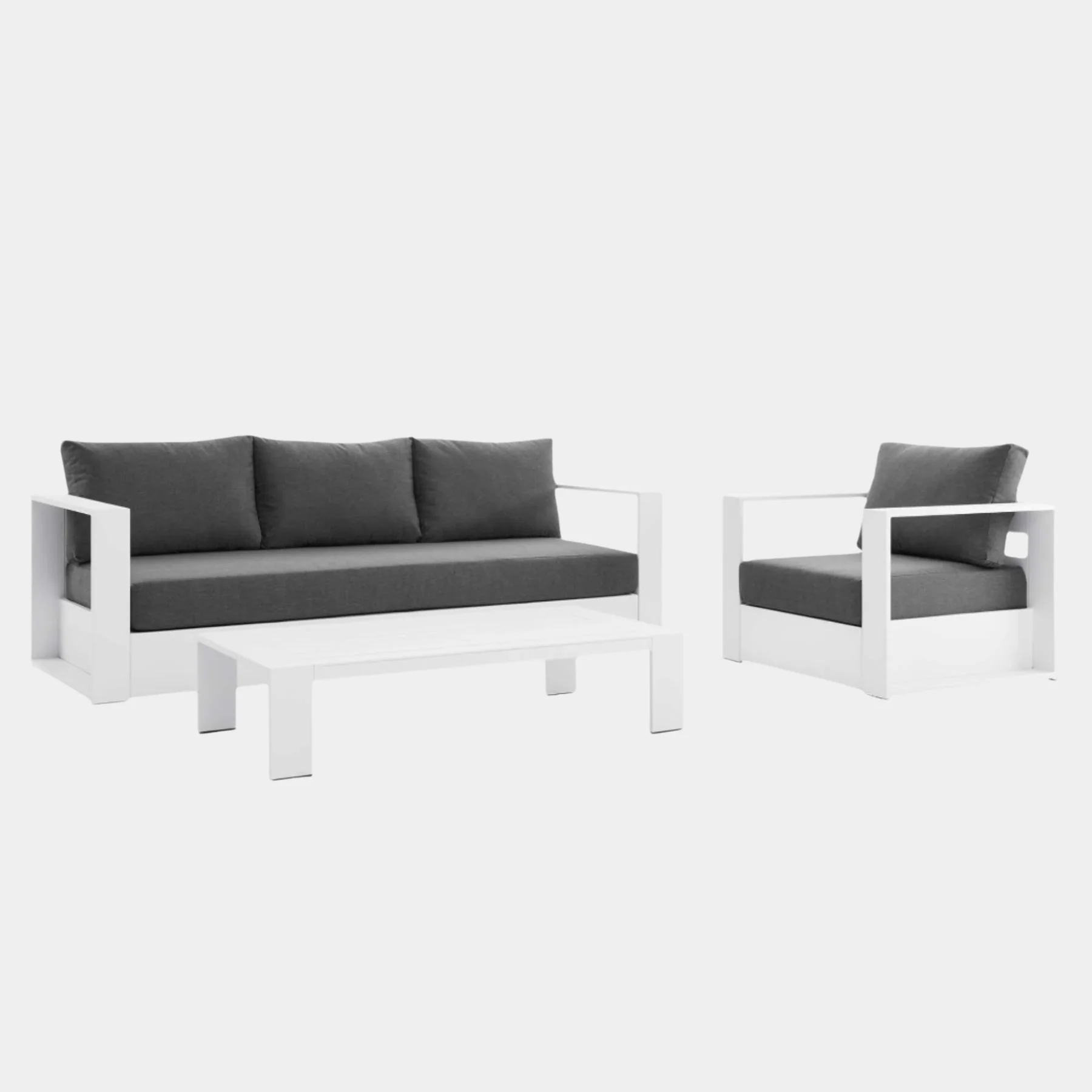 Tahoe 3-Piece Outdoor Patio Powder-Coated Aluminum Set - Image 41