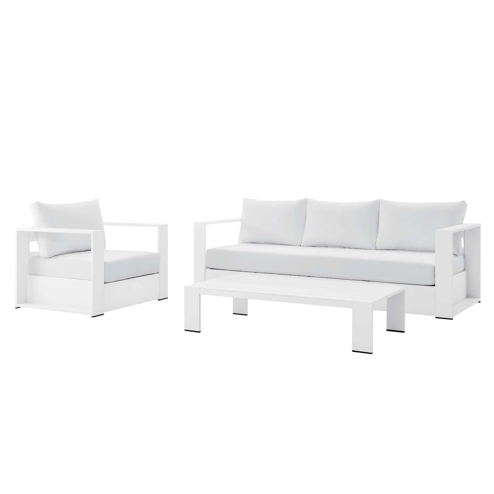 Tahoe 3-Piece Outdoor Patio Powder-Coated Aluminum Set - Image 68