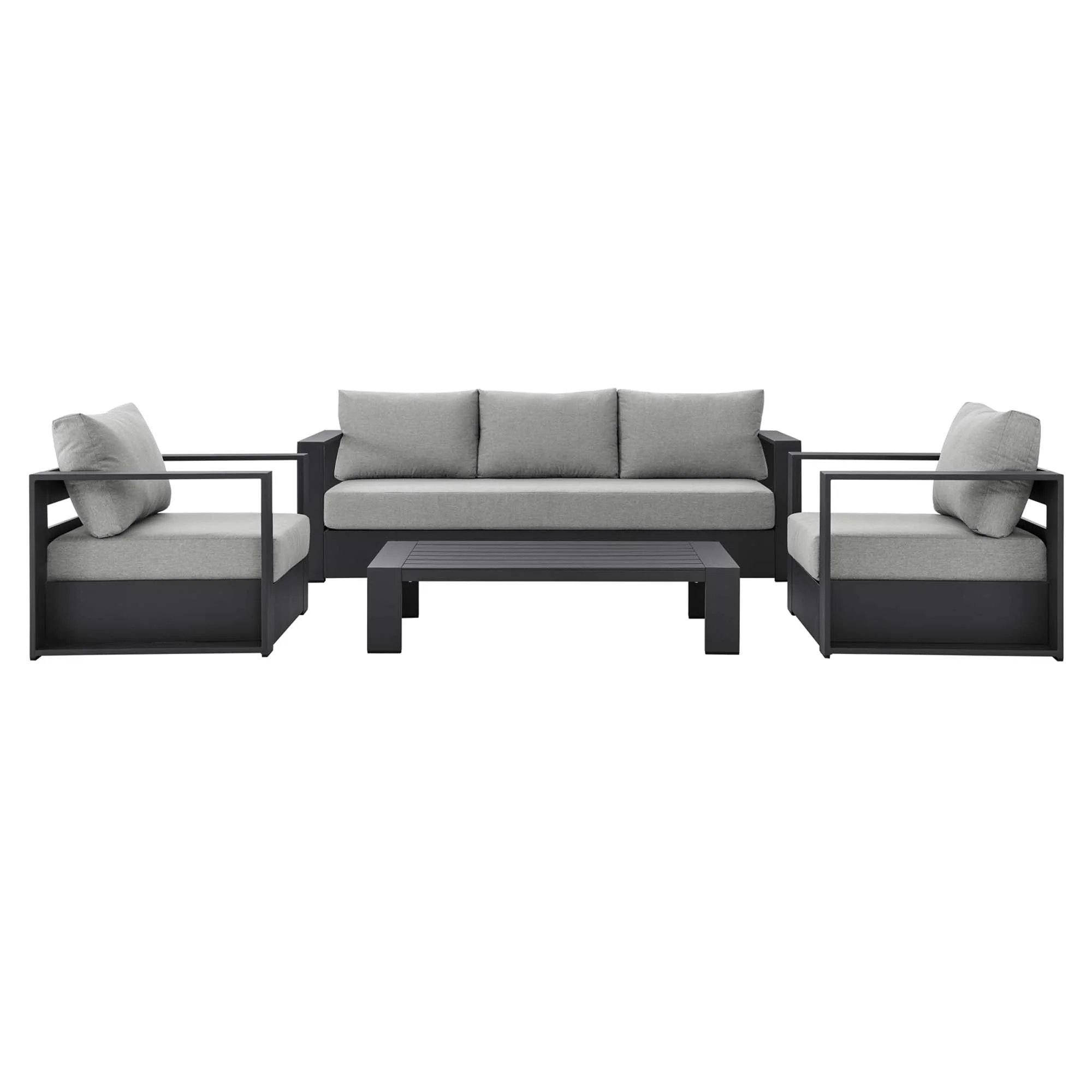 Tahoe 4-Piece Outdoor Patio Powder-Coated Aluminum Set - Image 18
