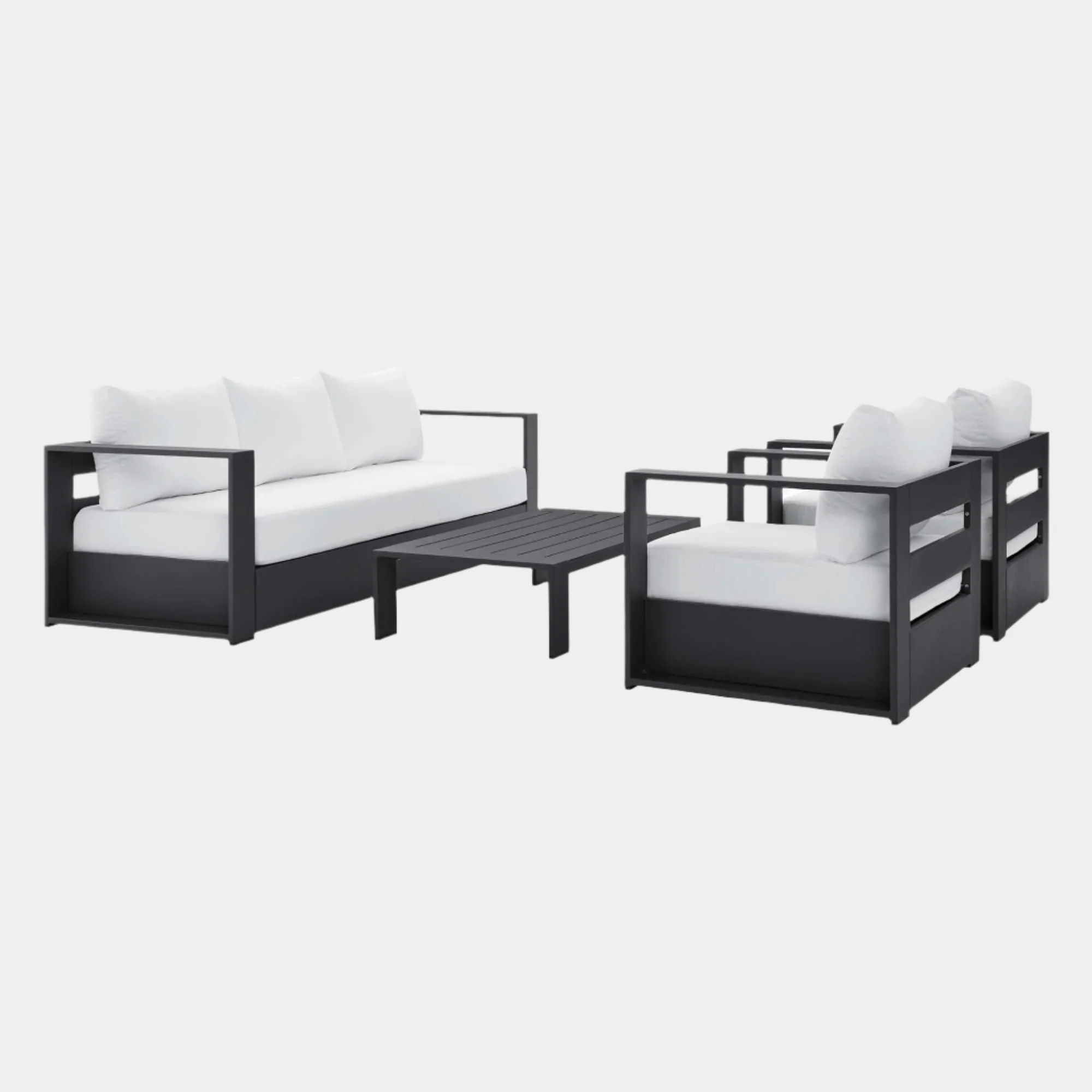 Tahoe 4-Piece Outdoor Patio Powder-Coated Aluminum Set - Image 31