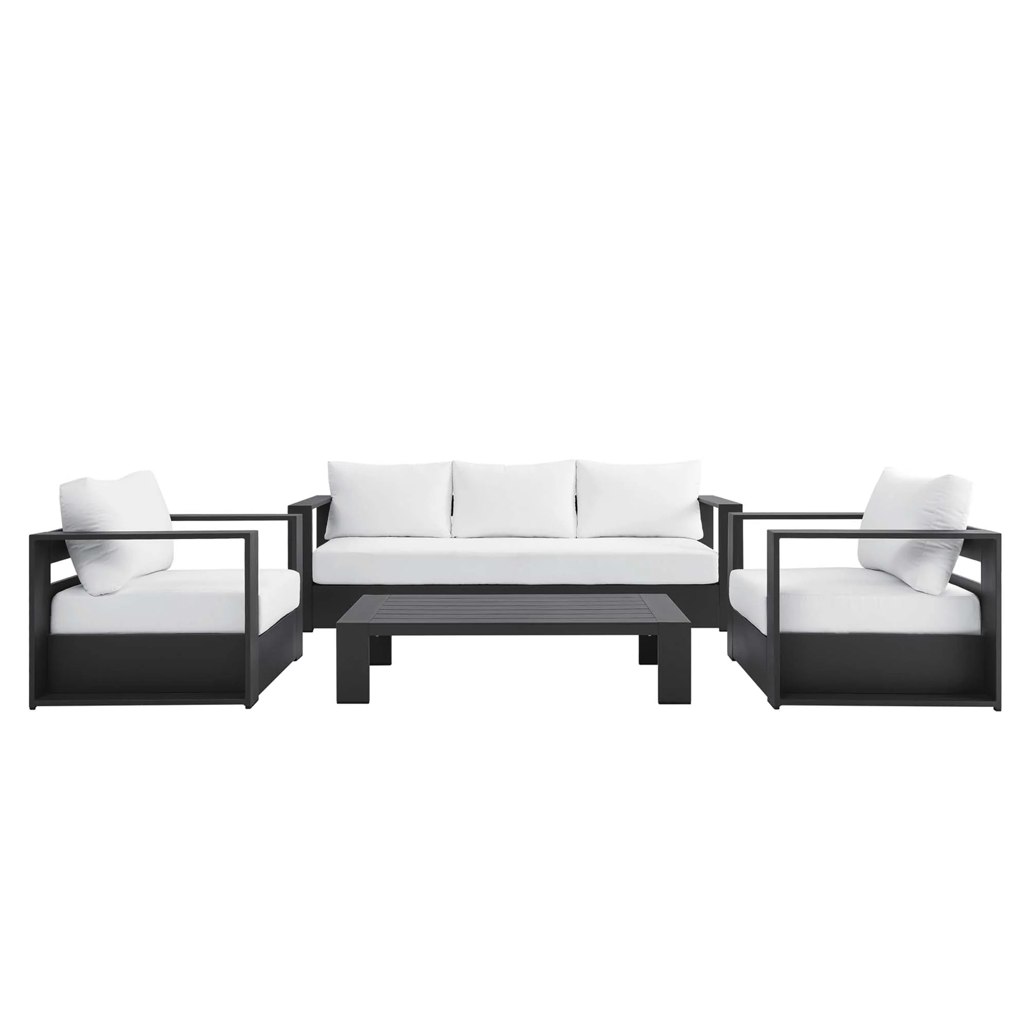 Tahoe 4-Piece Outdoor Patio Powder-Coated Aluminum Set - Image 33