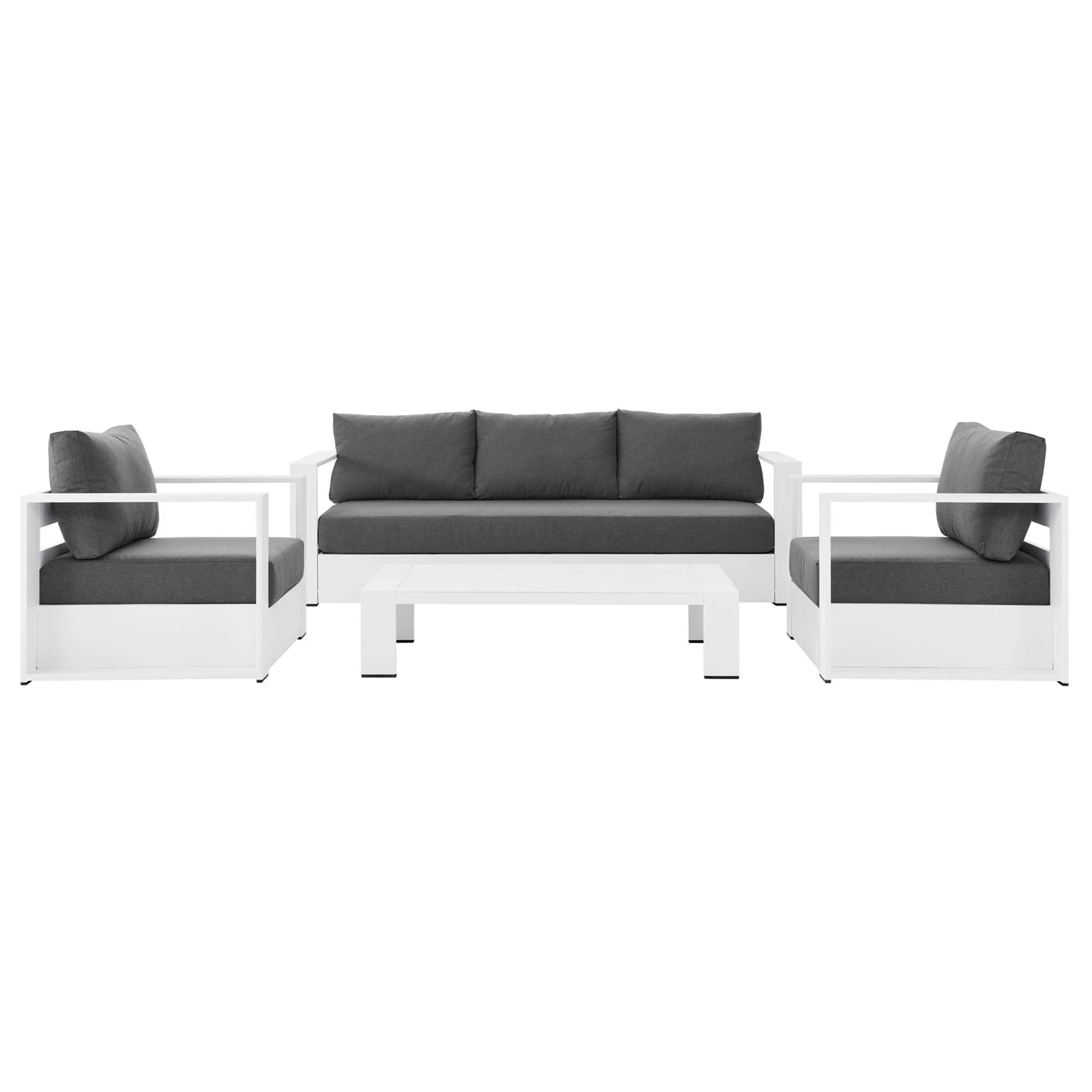 Tahoe 4-Piece Outdoor Patio Powder-Coated Aluminum Set - Image 48