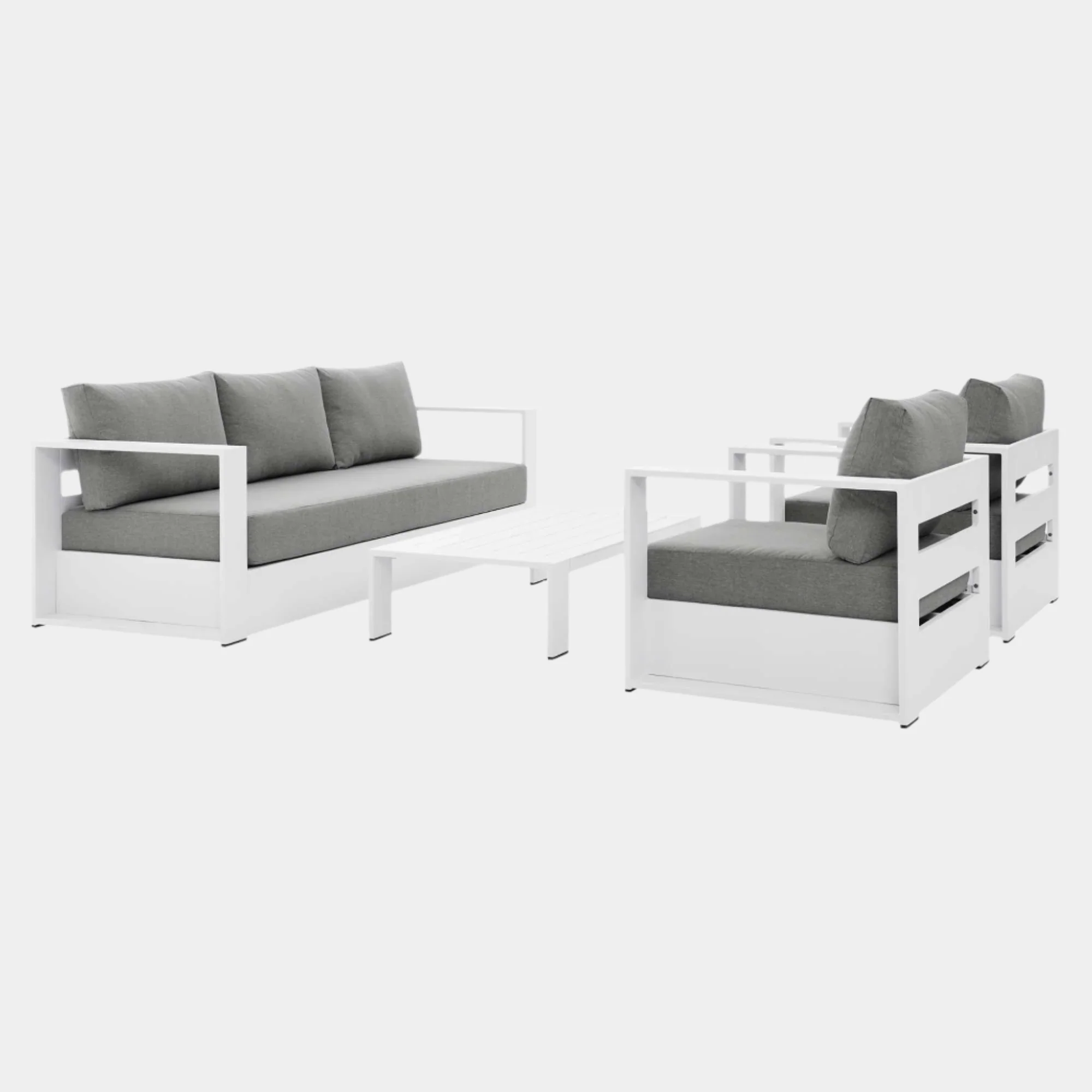 Tahoe 4-Piece Outdoor Patio Powder-Coated Aluminum Set - Image 61