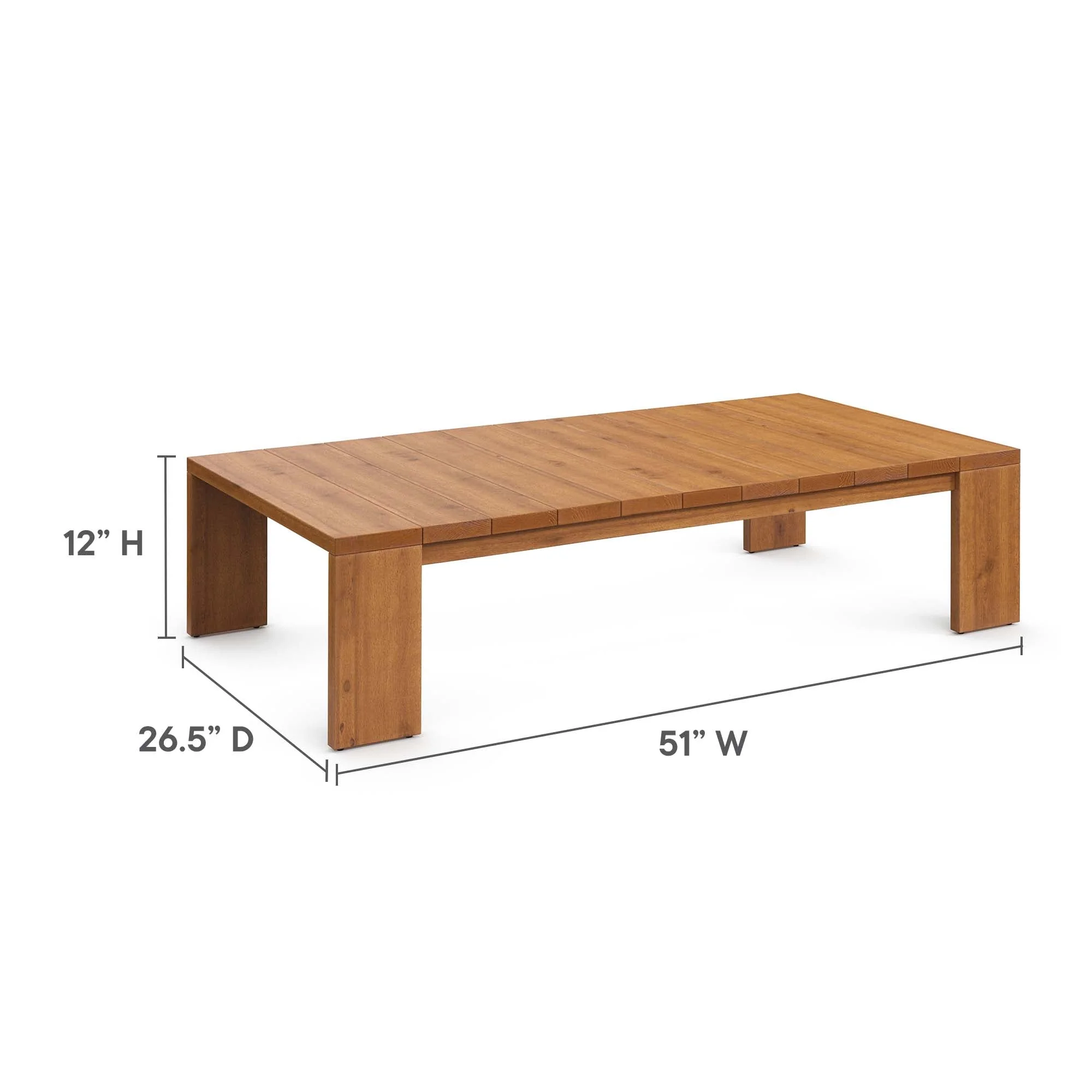 Tahoe 5-Piece Outdoor Patio Acacia Wood Furniture Set - Image 27