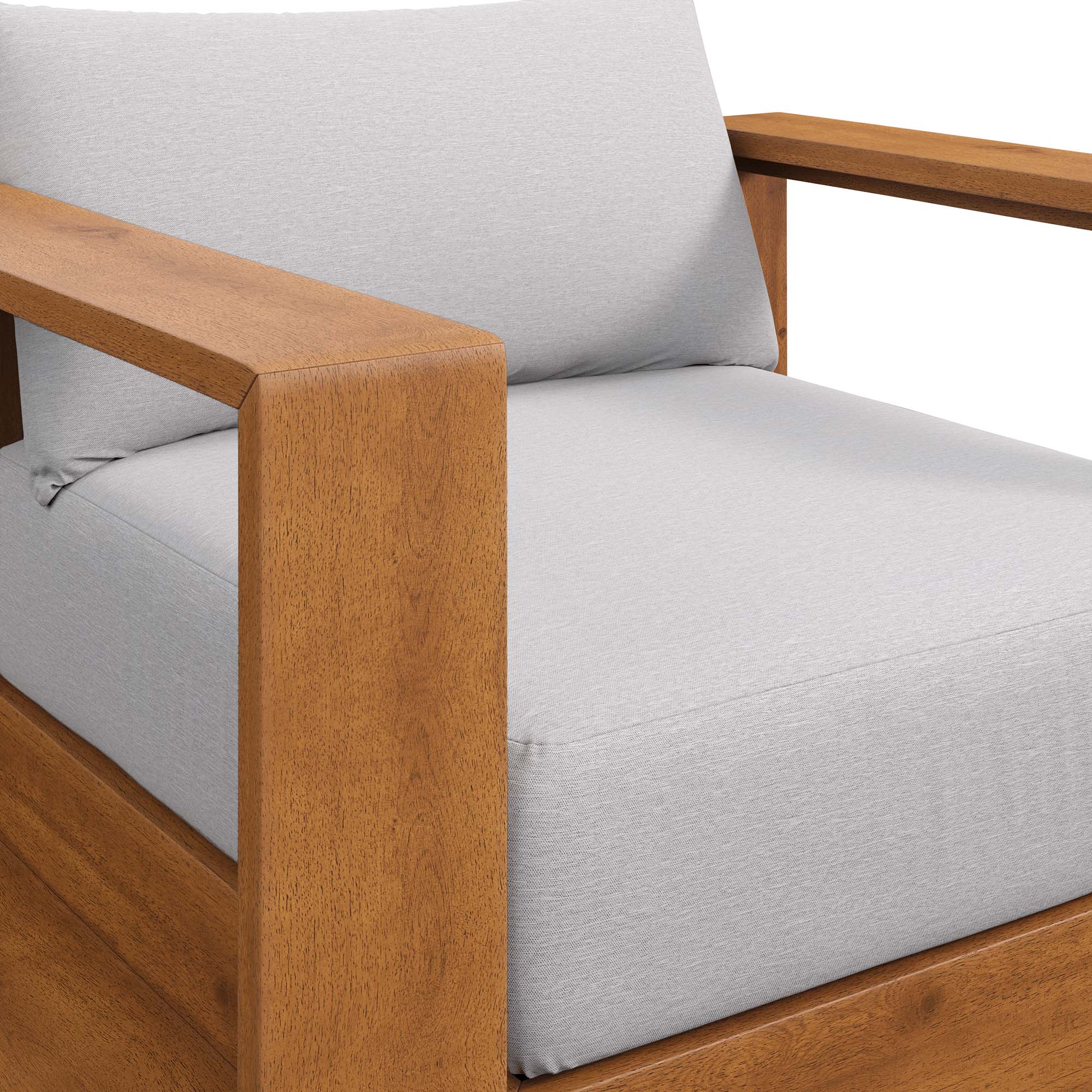 Tahoe Outdoor Patio Acacia Wood Chair - Image 18