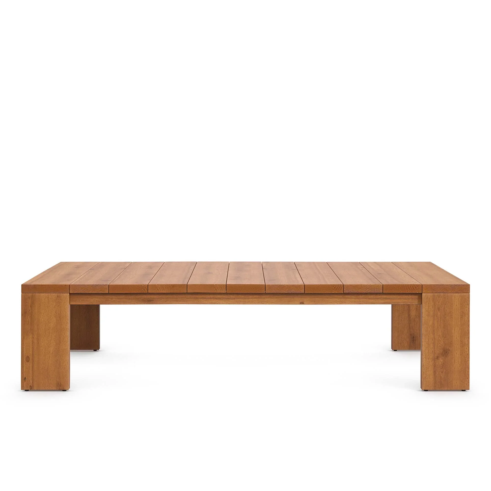 Tahoe Outdoor Patio Acacia Wood Coffee Table in Natural - Image 4