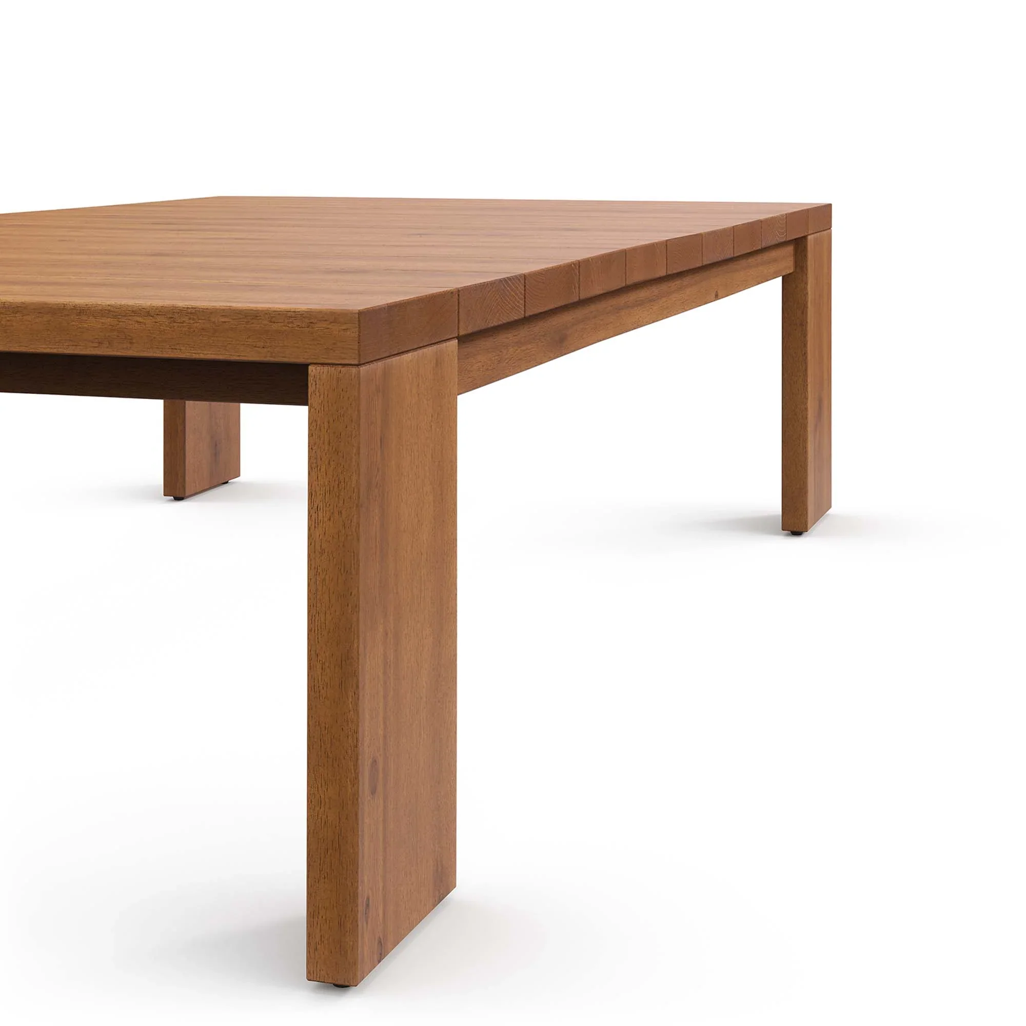 Tahoe Outdoor Patio Acacia Wood Coffee Table in Natural - Image 6