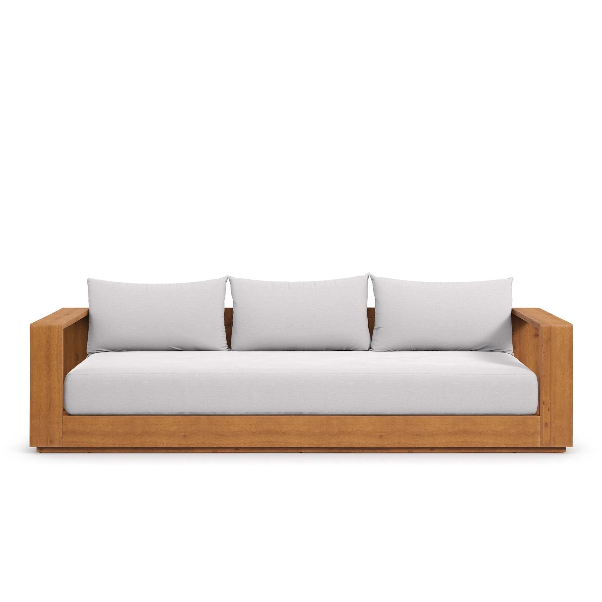 Tahoe Outdoor Patio Acacia Wood Sofa - Image 13