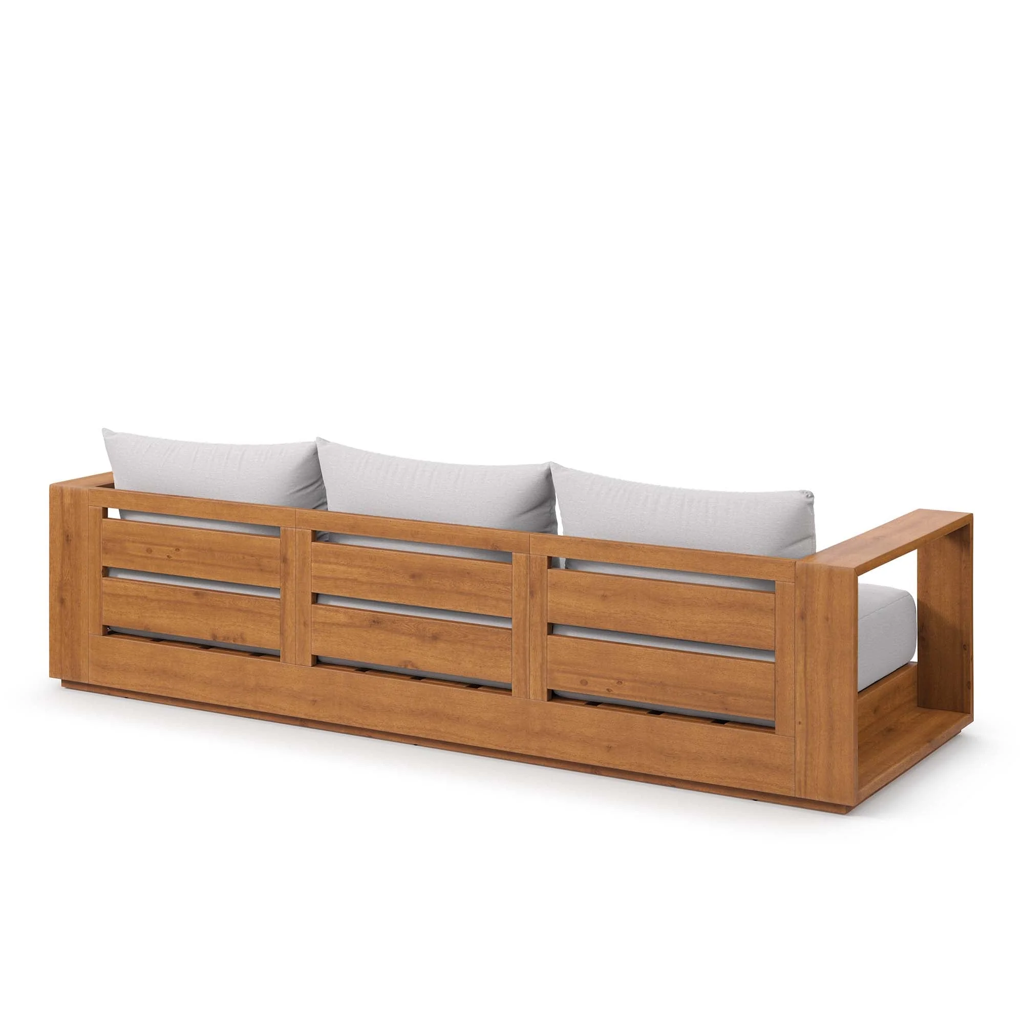 Tahoe Outdoor Patio Acacia Wood Sofa - Image 15