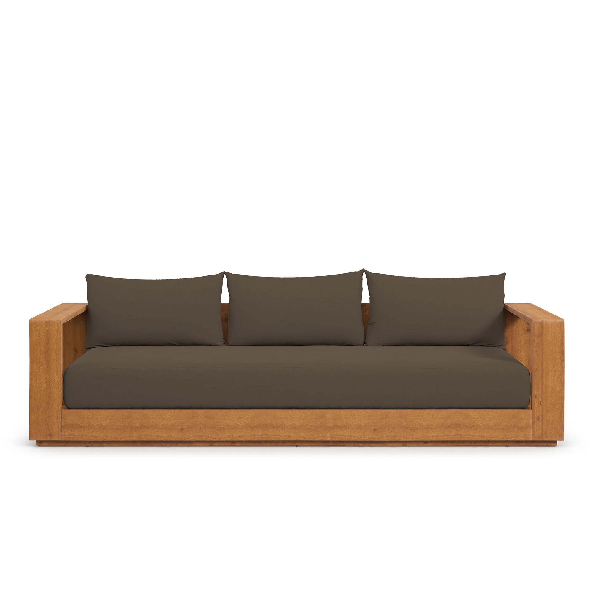 Tahoe Outdoor Patio Acacia Wood Sofa - Image 4
