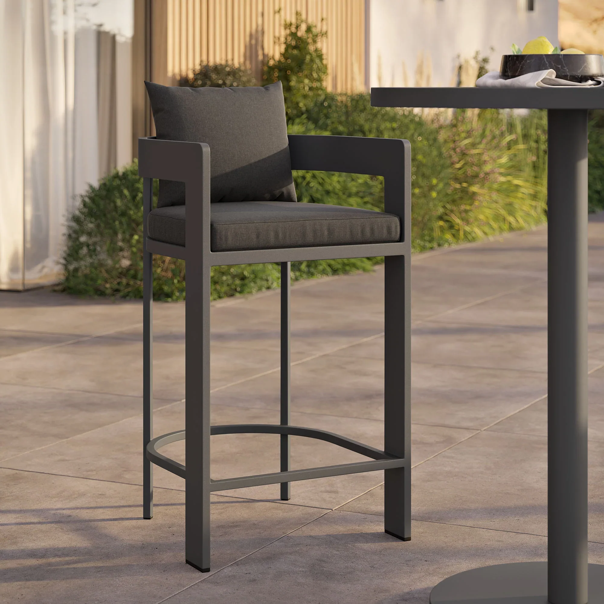 Tahoe Outdoor Patio Aluminum Bar Chair - Image 20