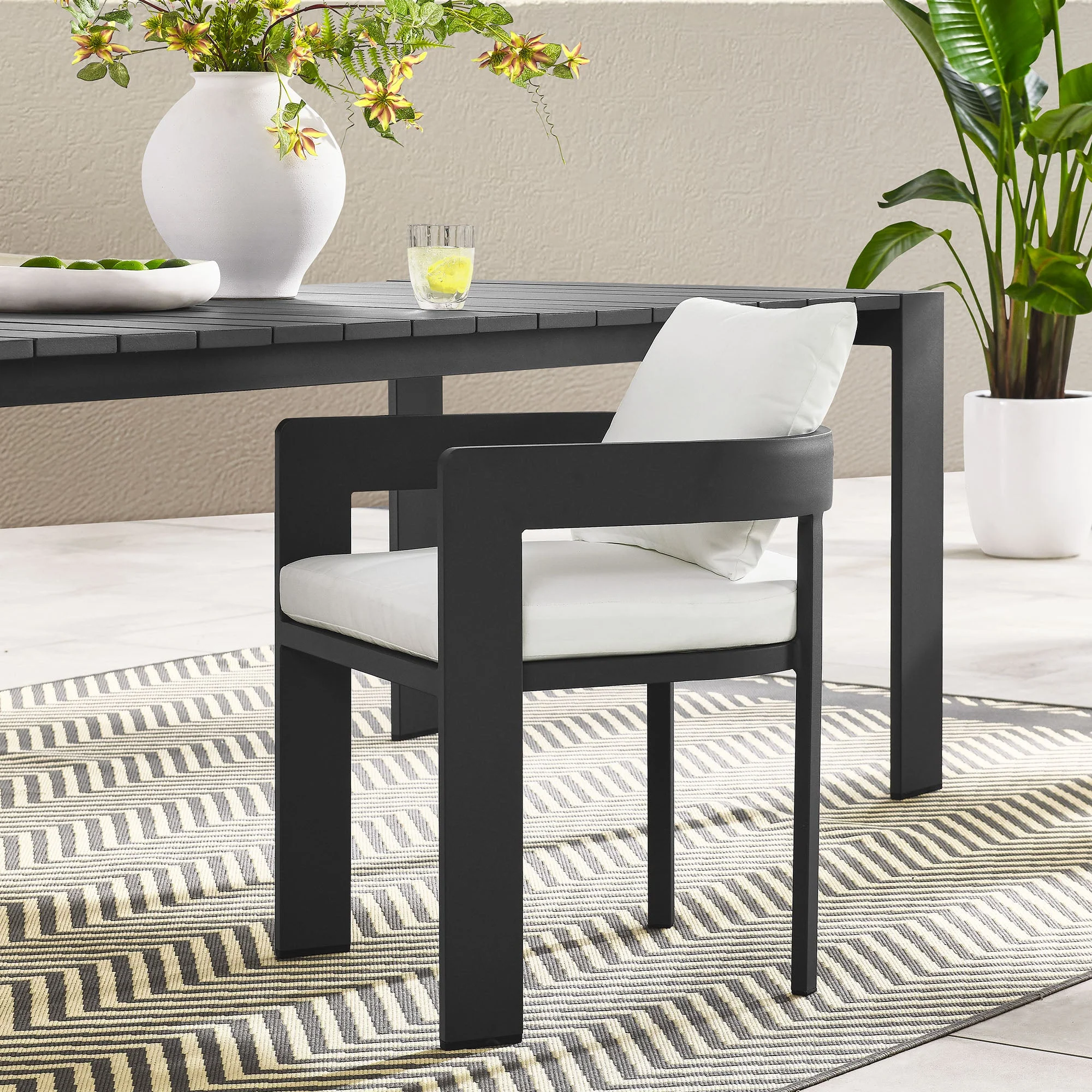 Tahoe Outdoor Patio Aluminum Dining Chair - Image 20