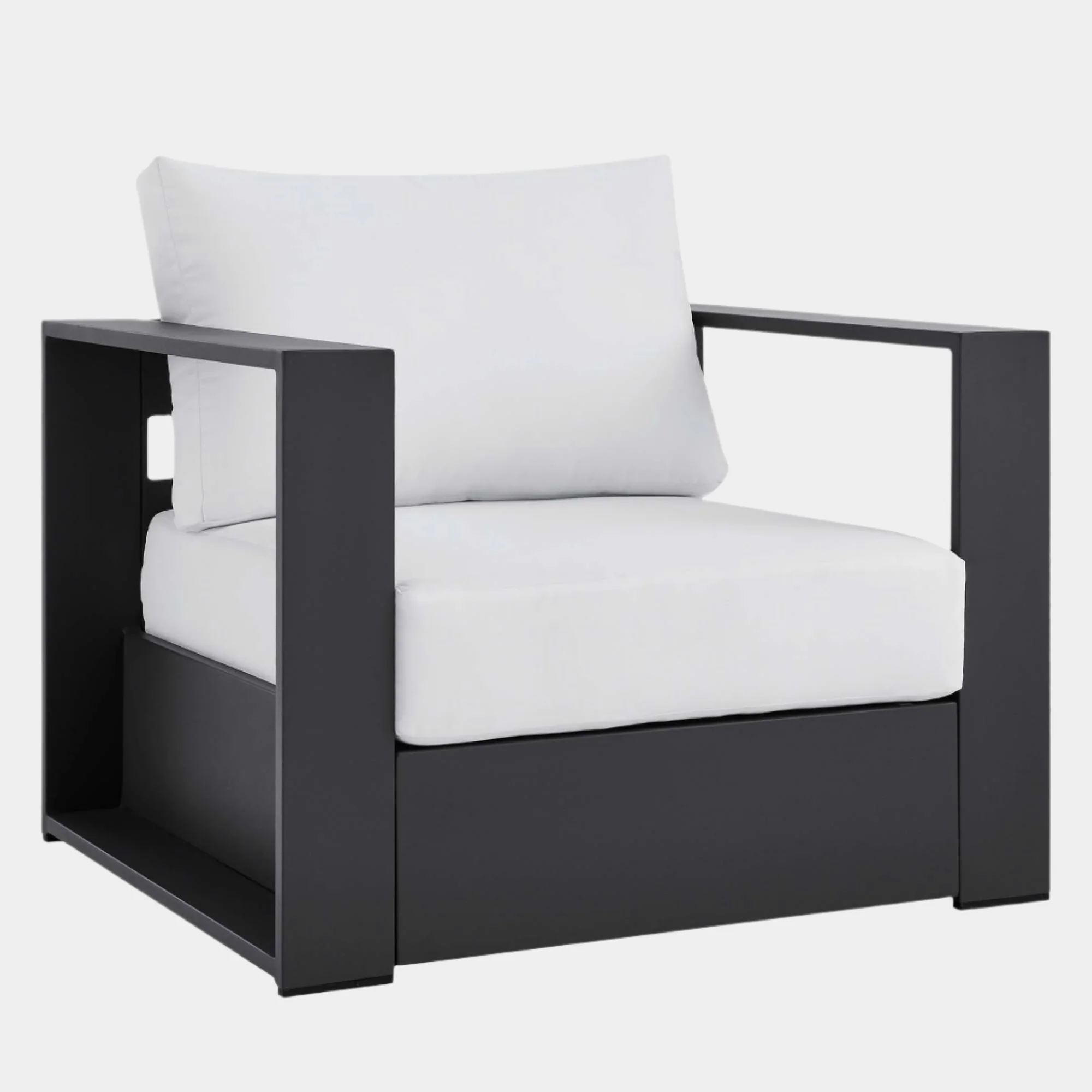 Tahoe Outdoor Patio Powder-Coated Aluminum Armchair - Image 17