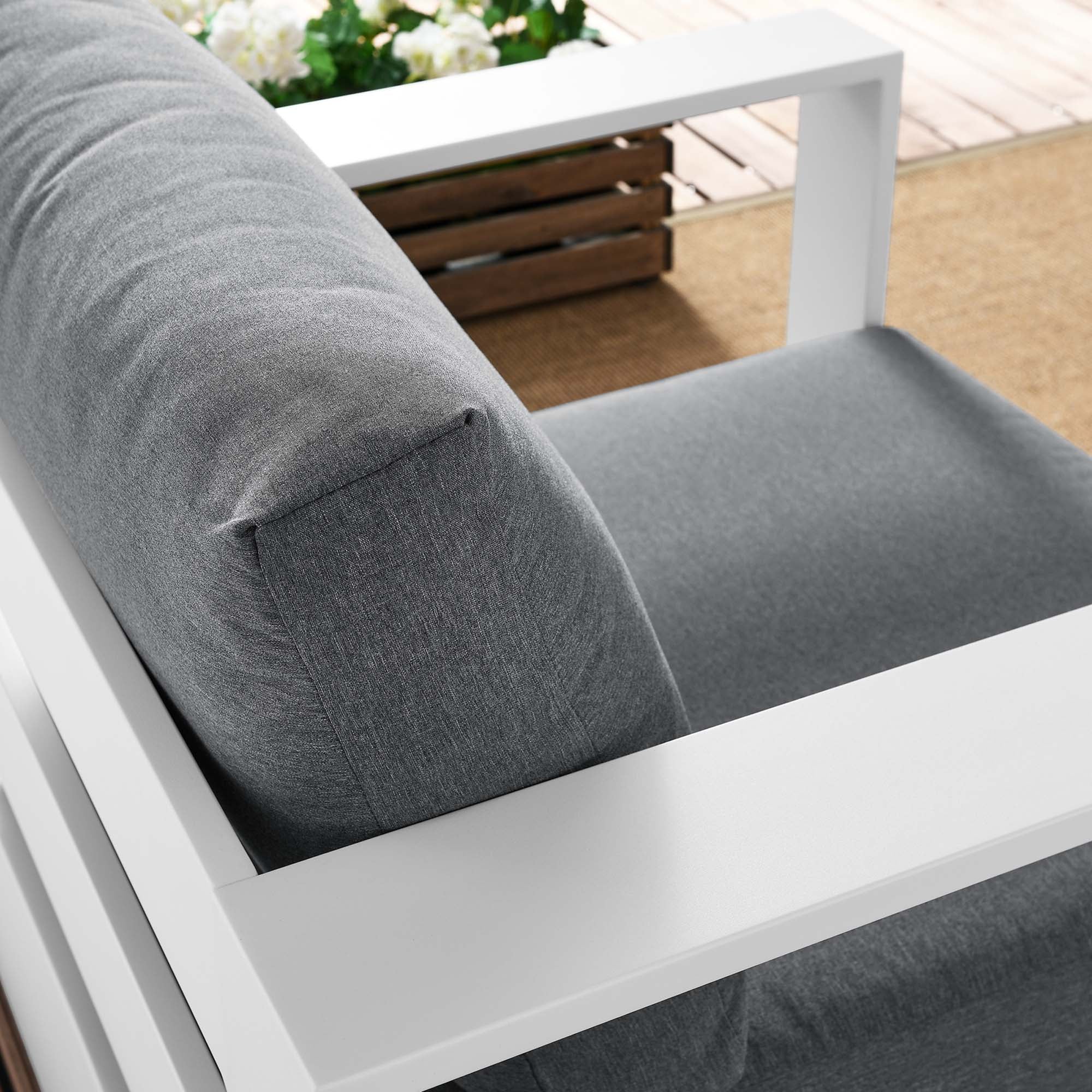 Tahoe Outdoor Patio Powder-Coated Aluminum Armchair - Image 27