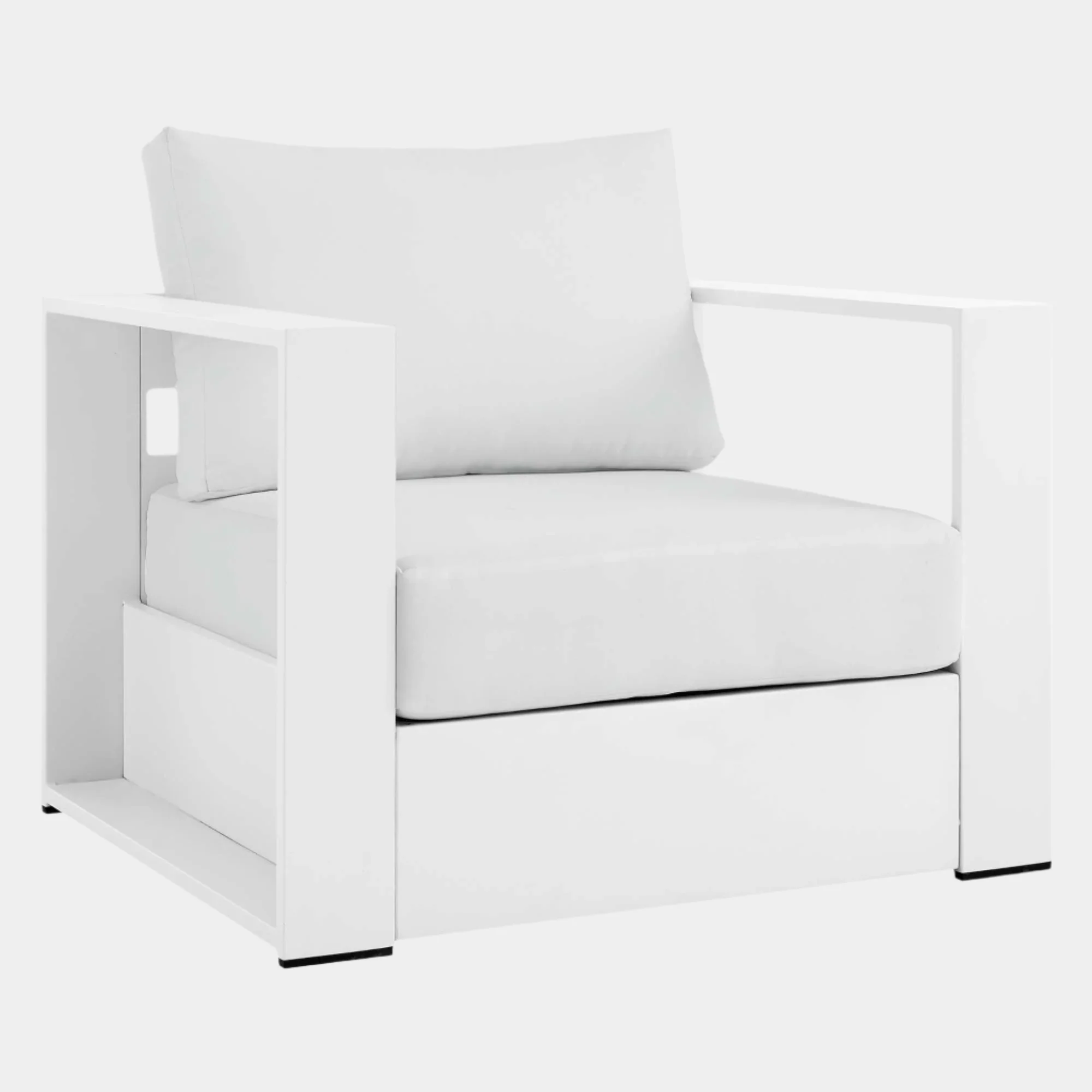 Tahoe Outdoor Patio Powder-Coated Aluminum Armchair - Image 41