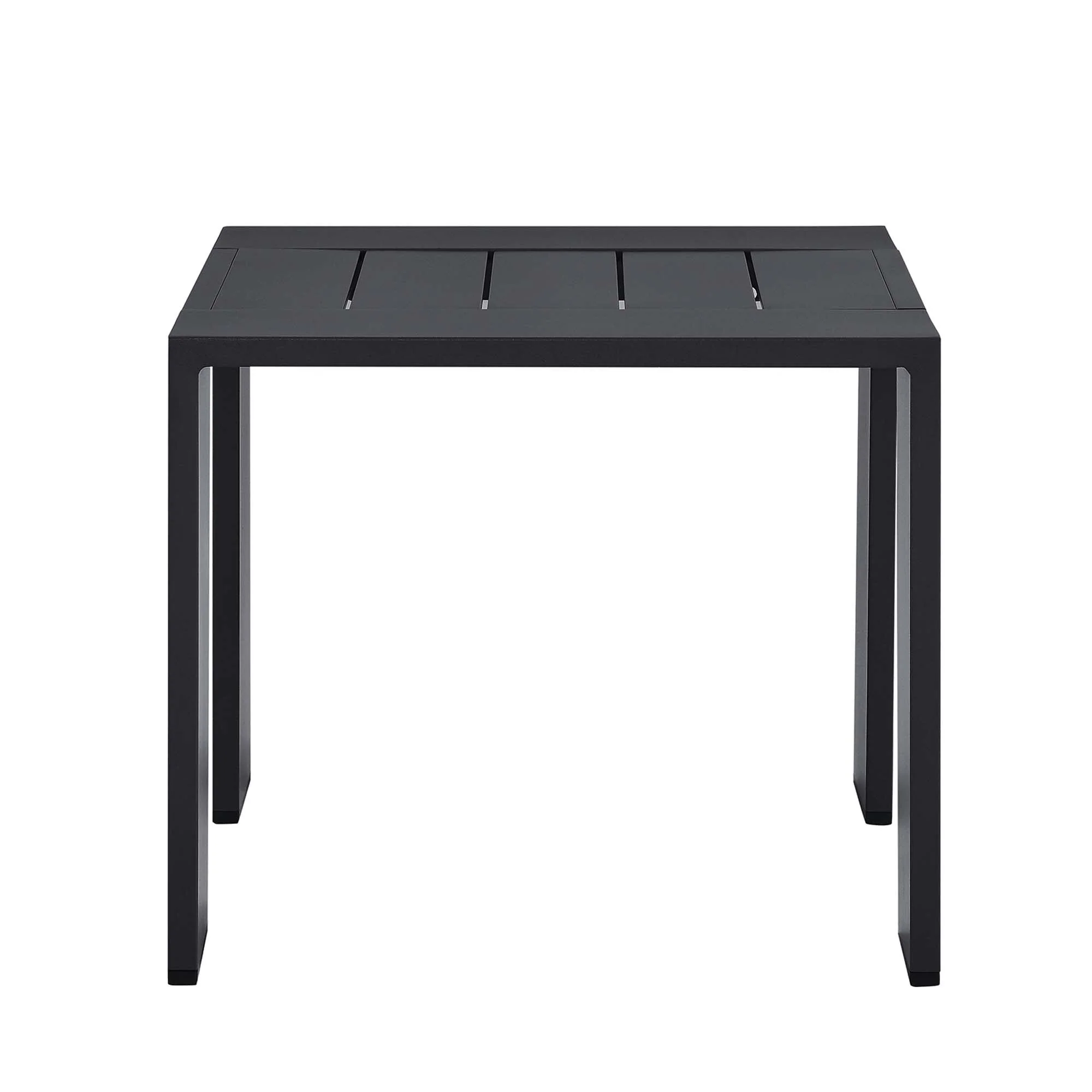 Tahoe Outdoor Patio Powder-Coated Aluminum End Table in Gray - Image 4
