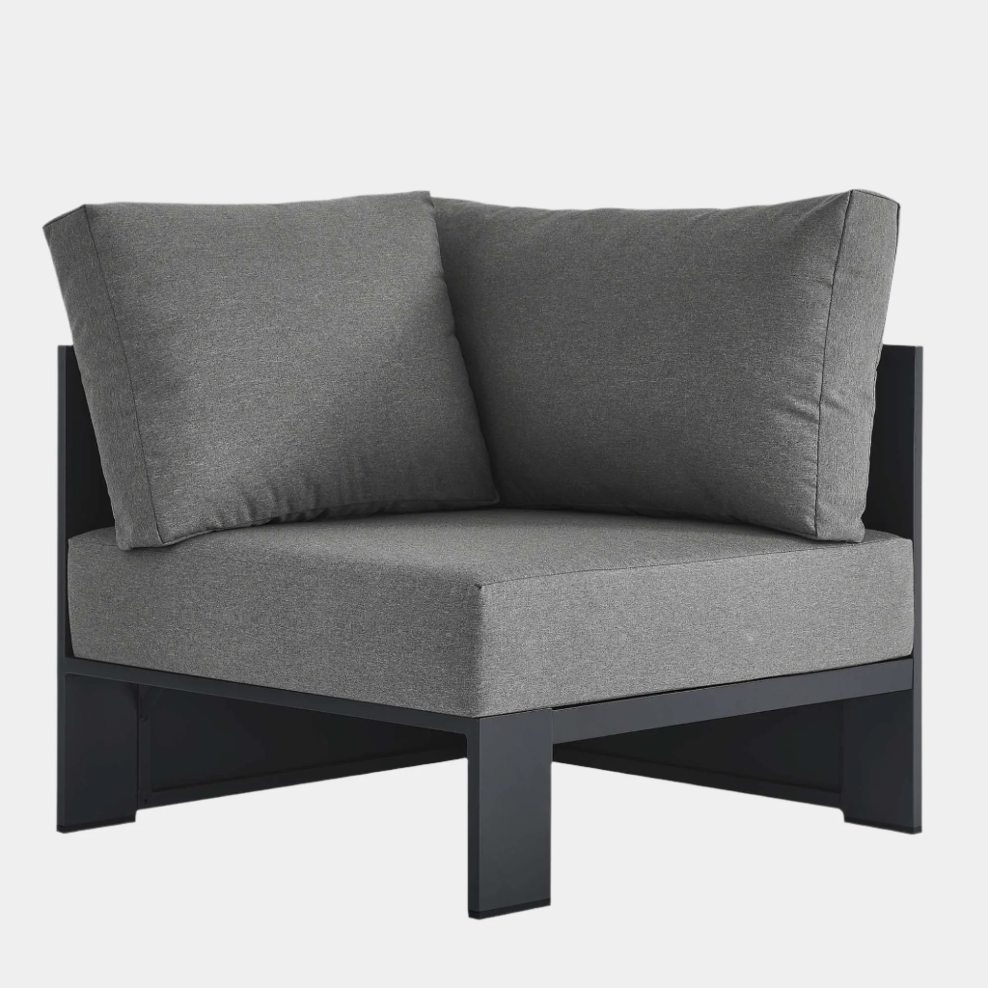 Tahoe Outdoor Patio Powder-Coated Aluminum Modular Corner Chair