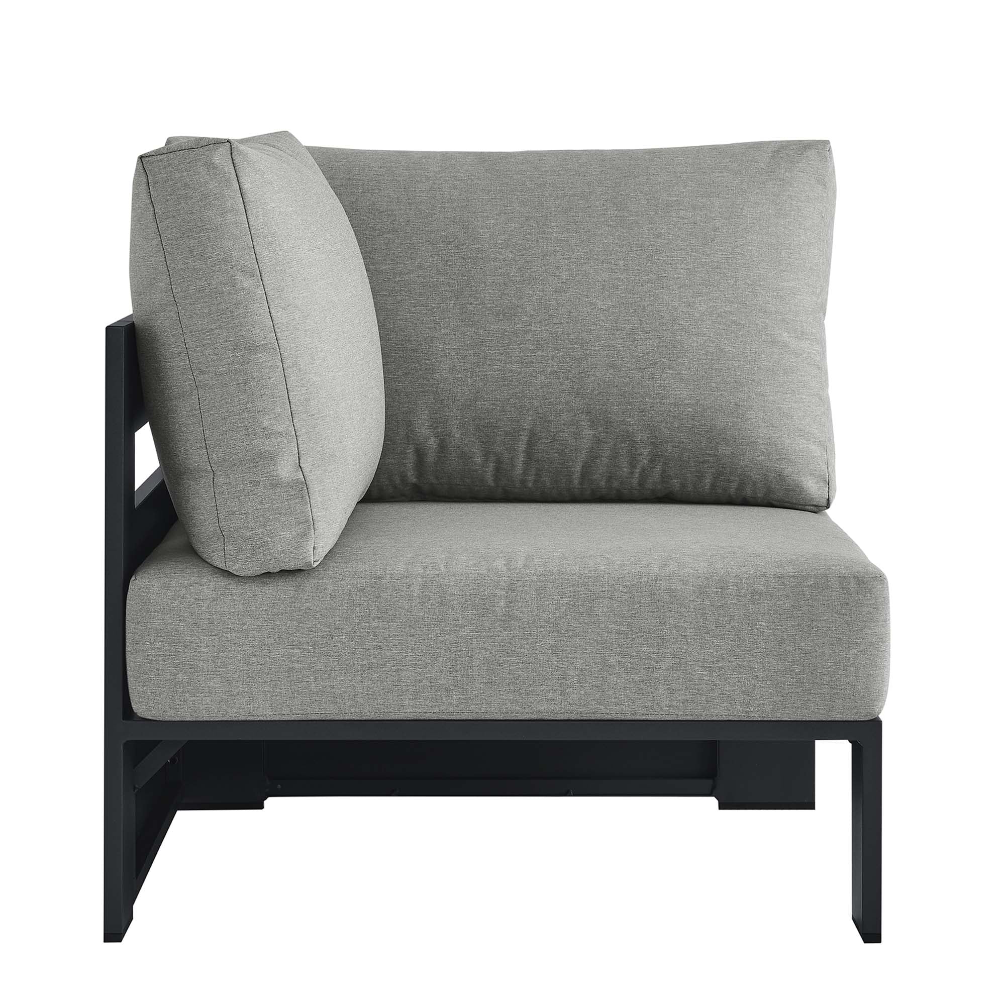 Tahoe Outdoor Patio Powder-Coated Aluminum Modular Corner Chair - Image 12