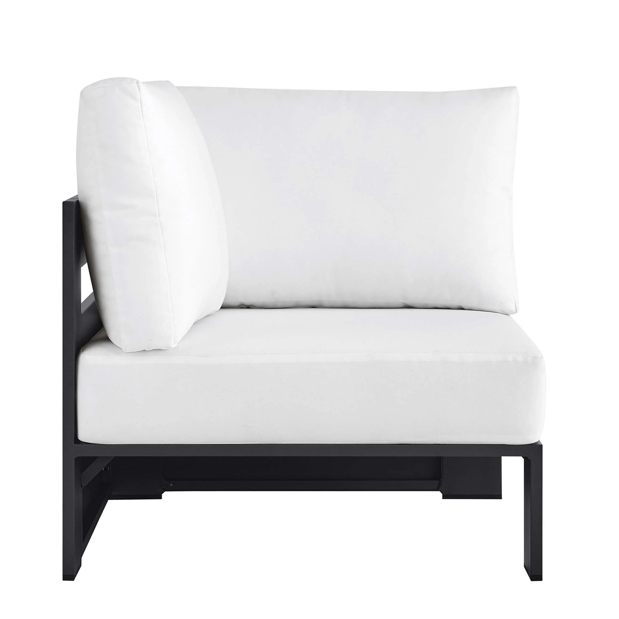 Tahoe Outdoor Patio Powder-Coated Aluminum Modular Corner Chair - Image 20