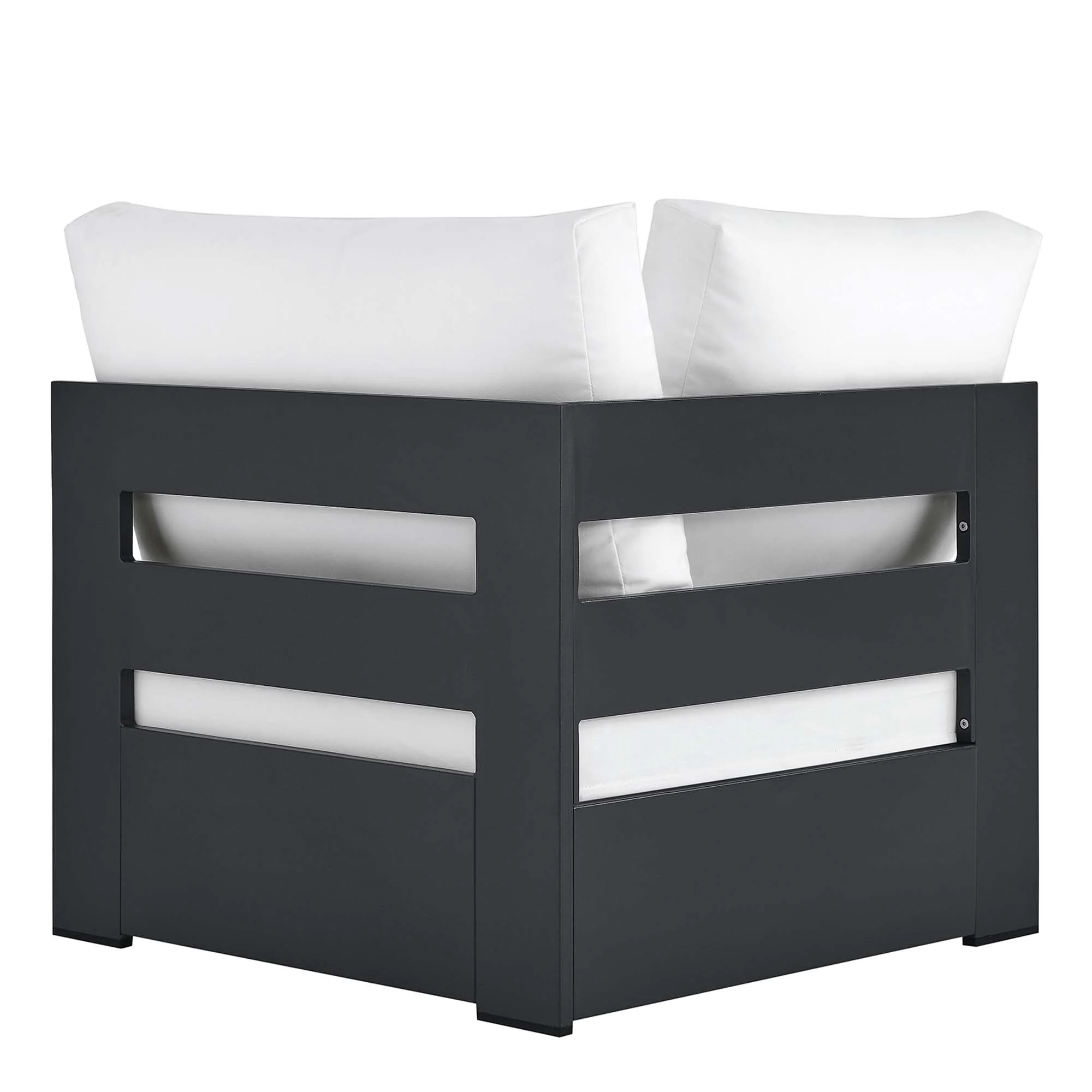Tahoe Outdoor Patio Powder-Coated Aluminum Modular Corner Chair - Image 21