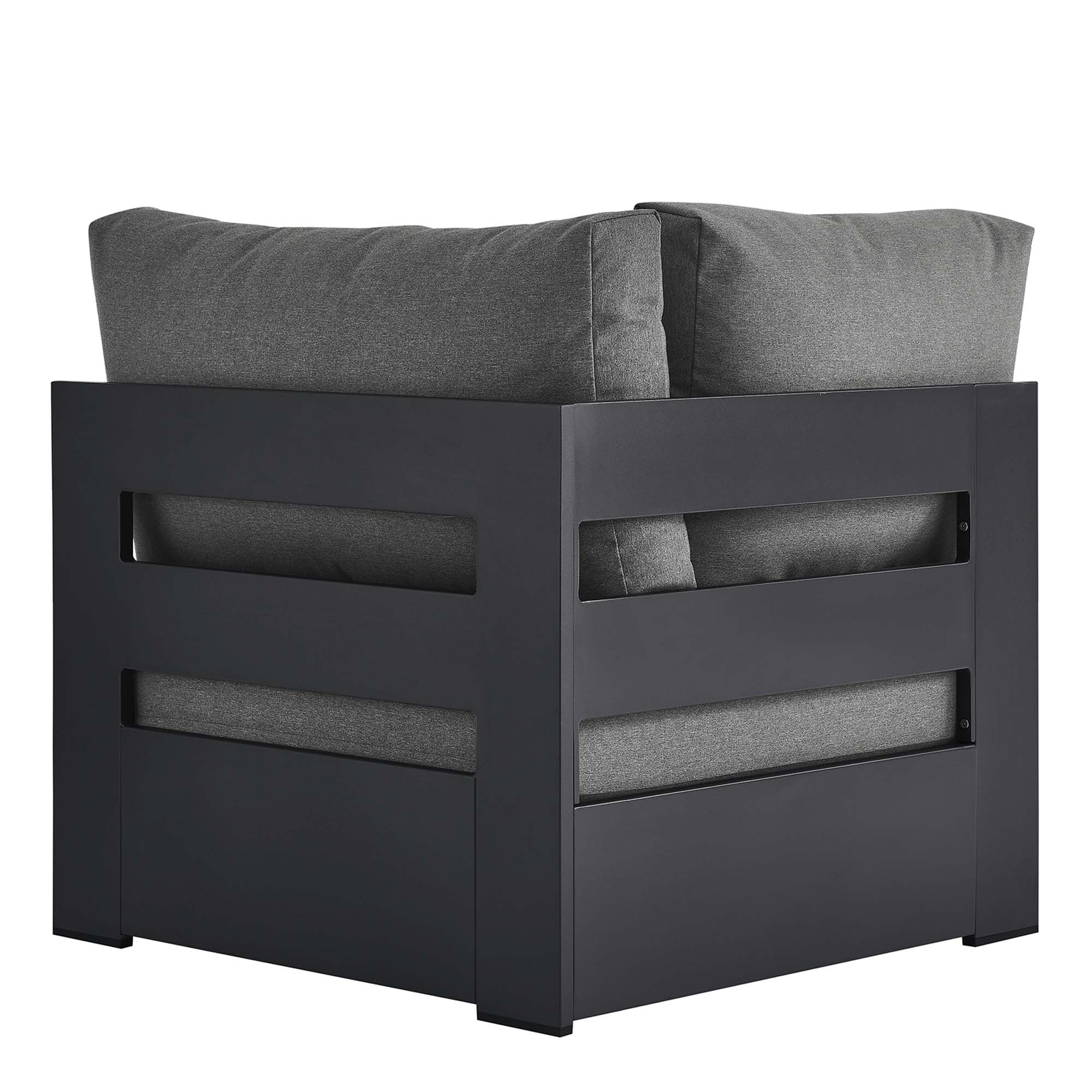 Tahoe Outdoor Patio Powder-Coated Aluminum Modular Corner Chair - Image 5