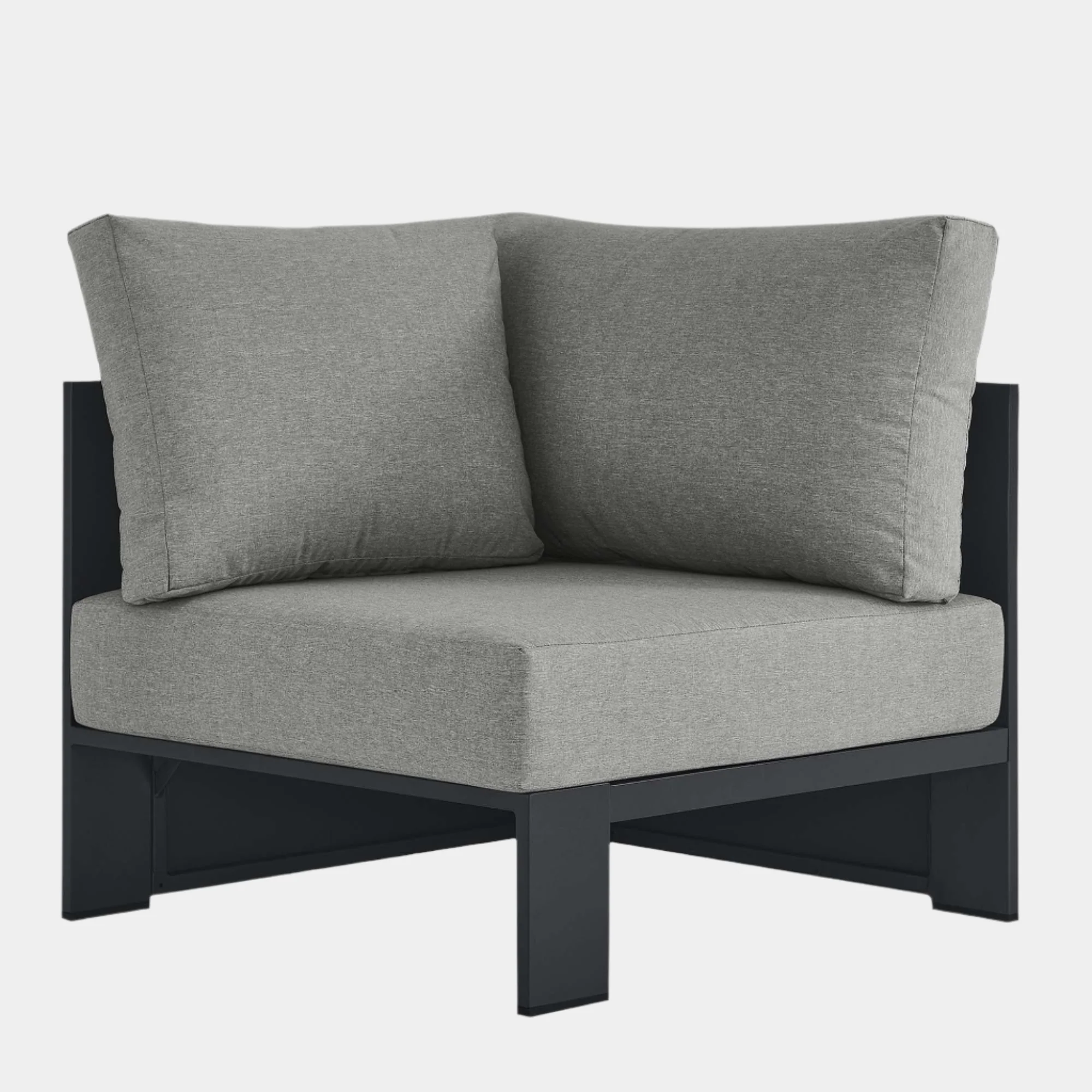 Tahoe Outdoor Patio Powder-Coated Aluminum Modular Corner Chair - Image 9