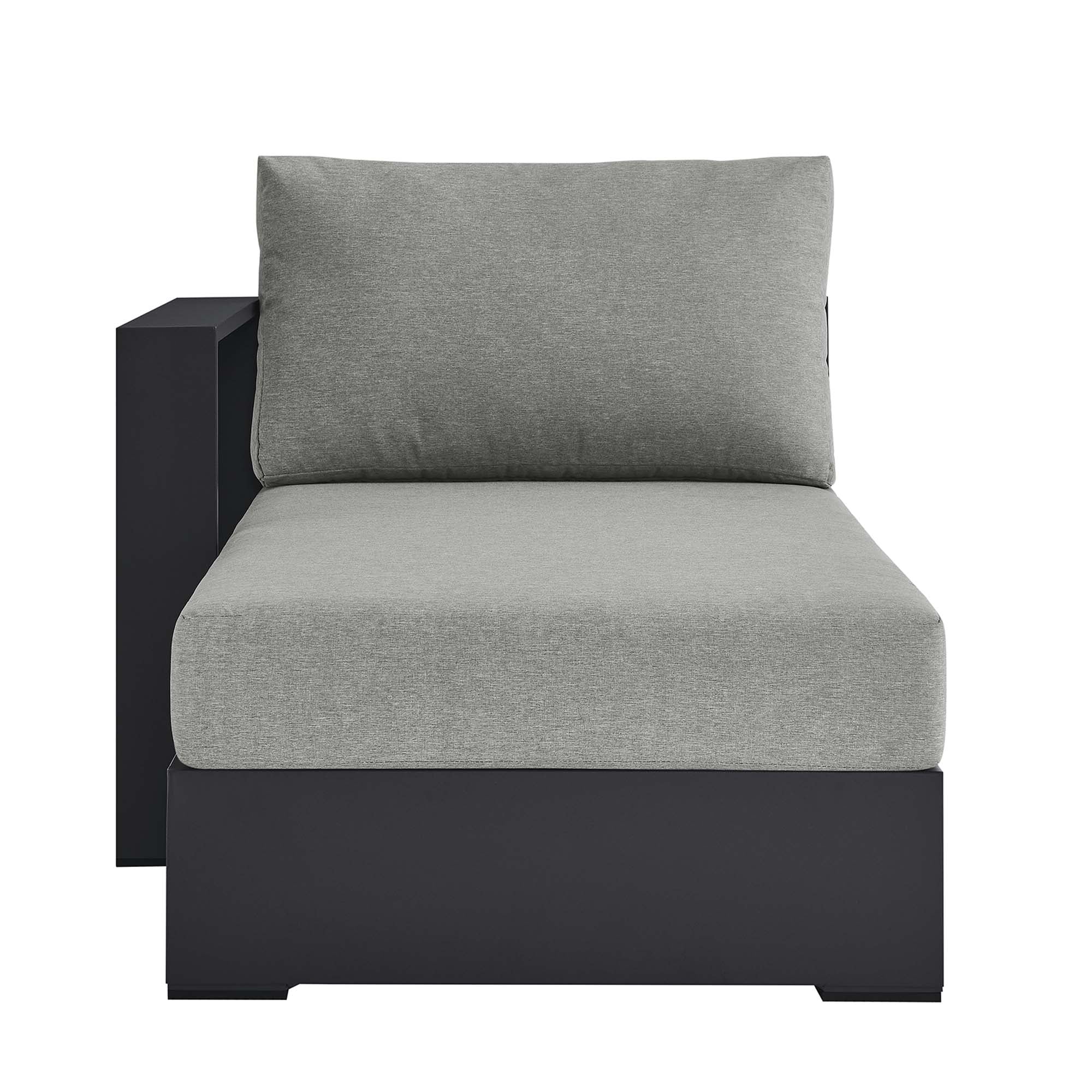 Tahoe Outdoor Patio Powder-Coated Aluminum Modular Left-Facing Chaise Lounge - Image 15