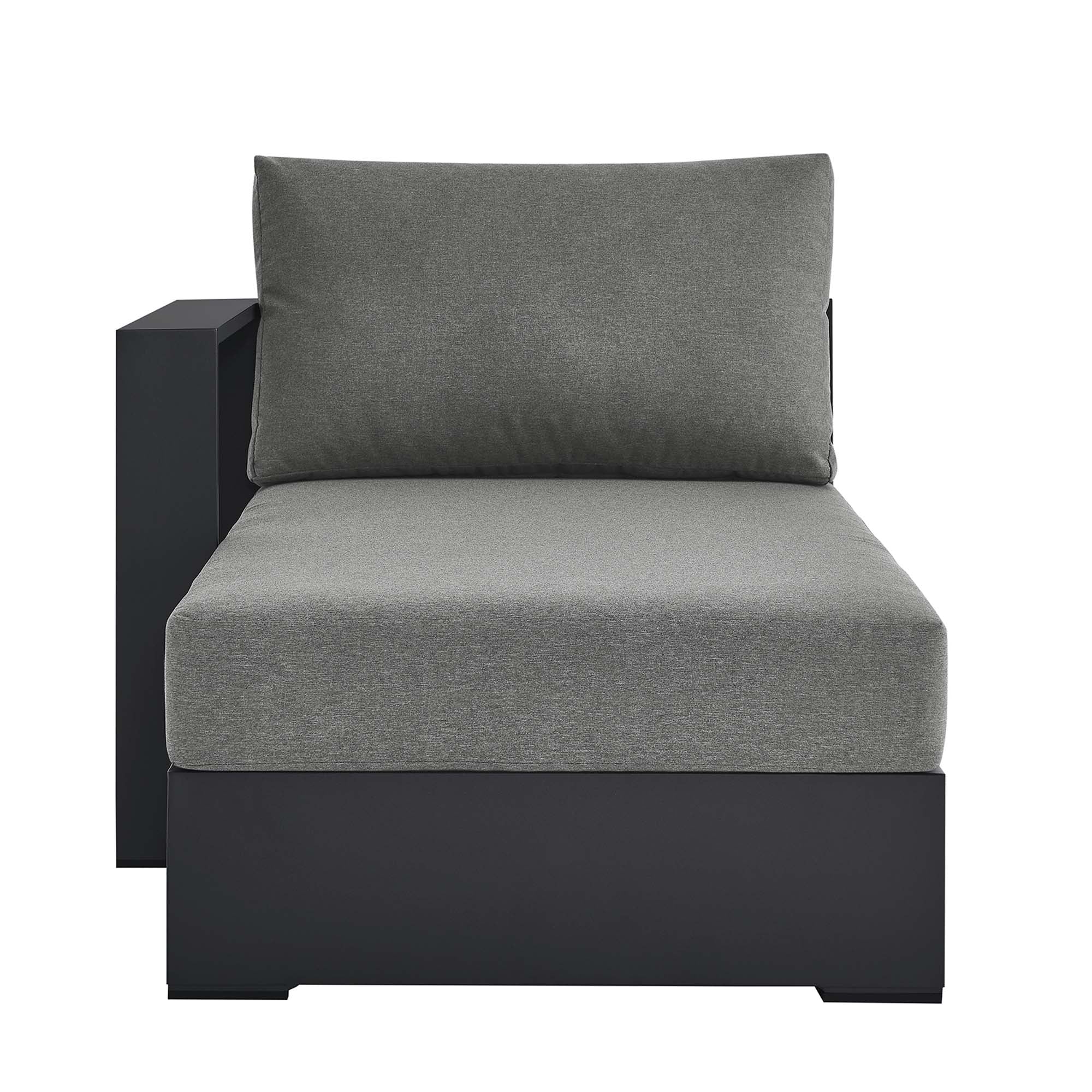 Tahoe Outdoor Patio Powder-Coated Aluminum Modular Left-Facing Chaise Lounge - Image 6