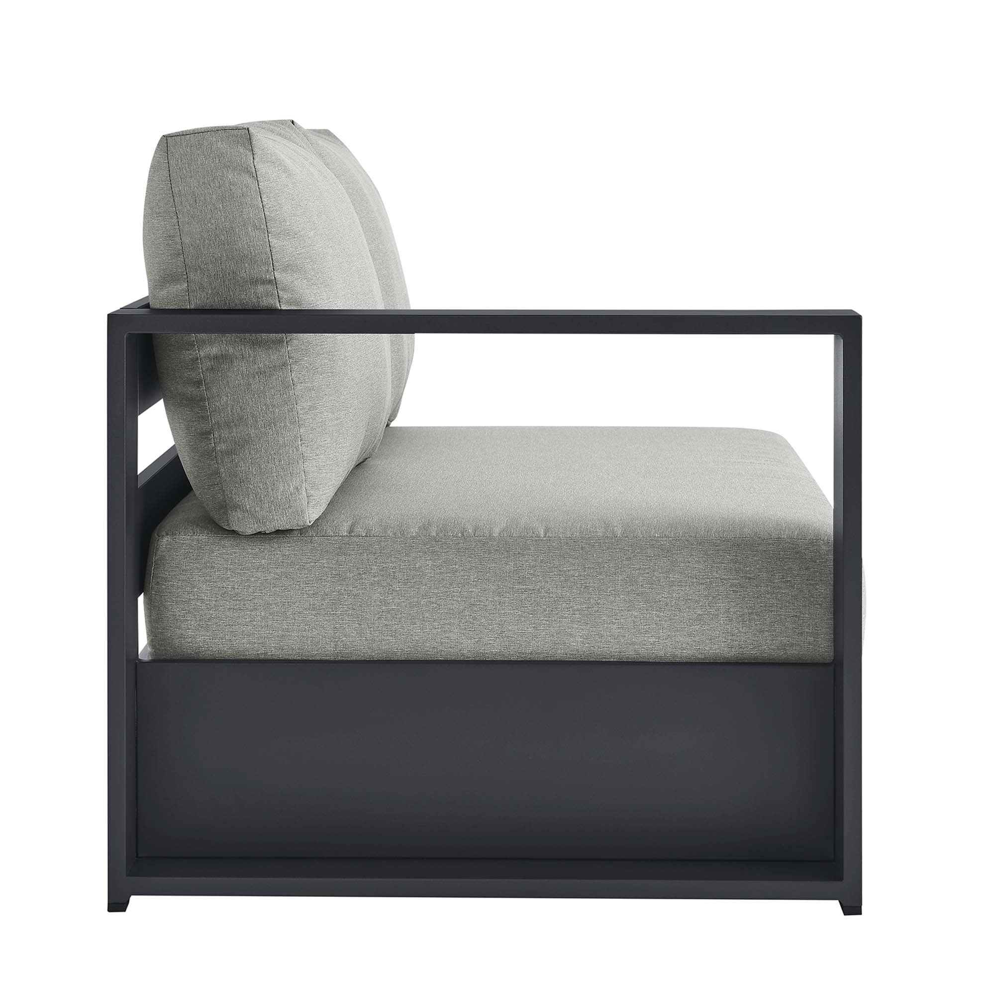 Tahoe Outdoor Patio Powder-Coated Aluminum Modular Left-Facing Loveseat - Image 15
