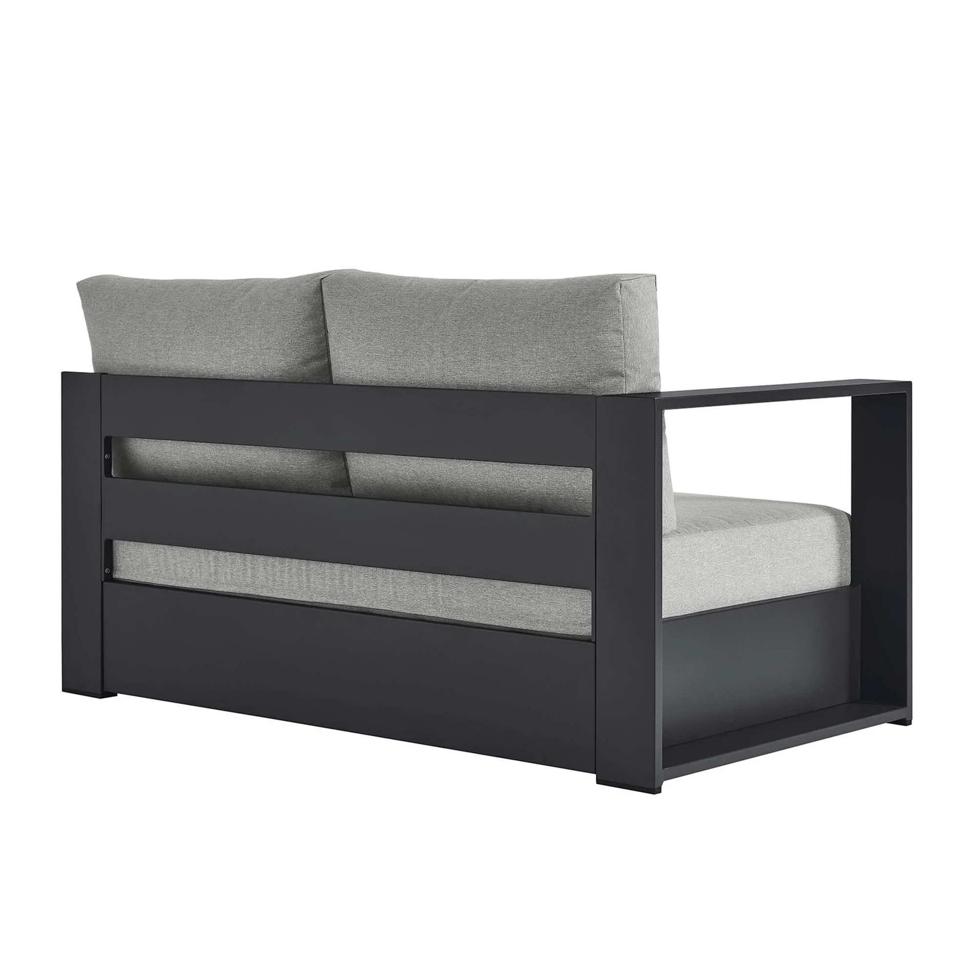 Tahoe Outdoor Patio Powder-Coated Aluminum Modular Left-Facing Loveseat - Image 16