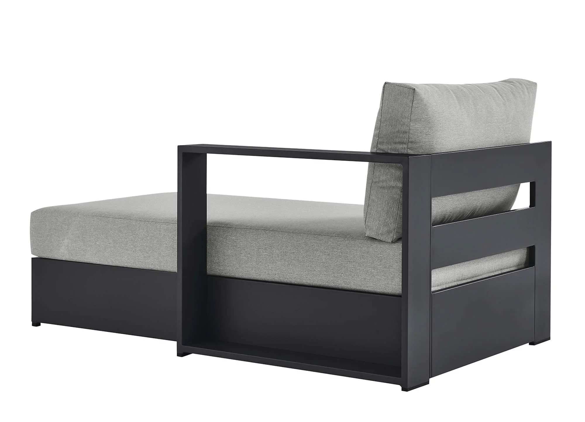 Tahoe Outdoor Patio Powder-Coated Aluminum Modular Right-Facing Chaise Lounge - Image 13