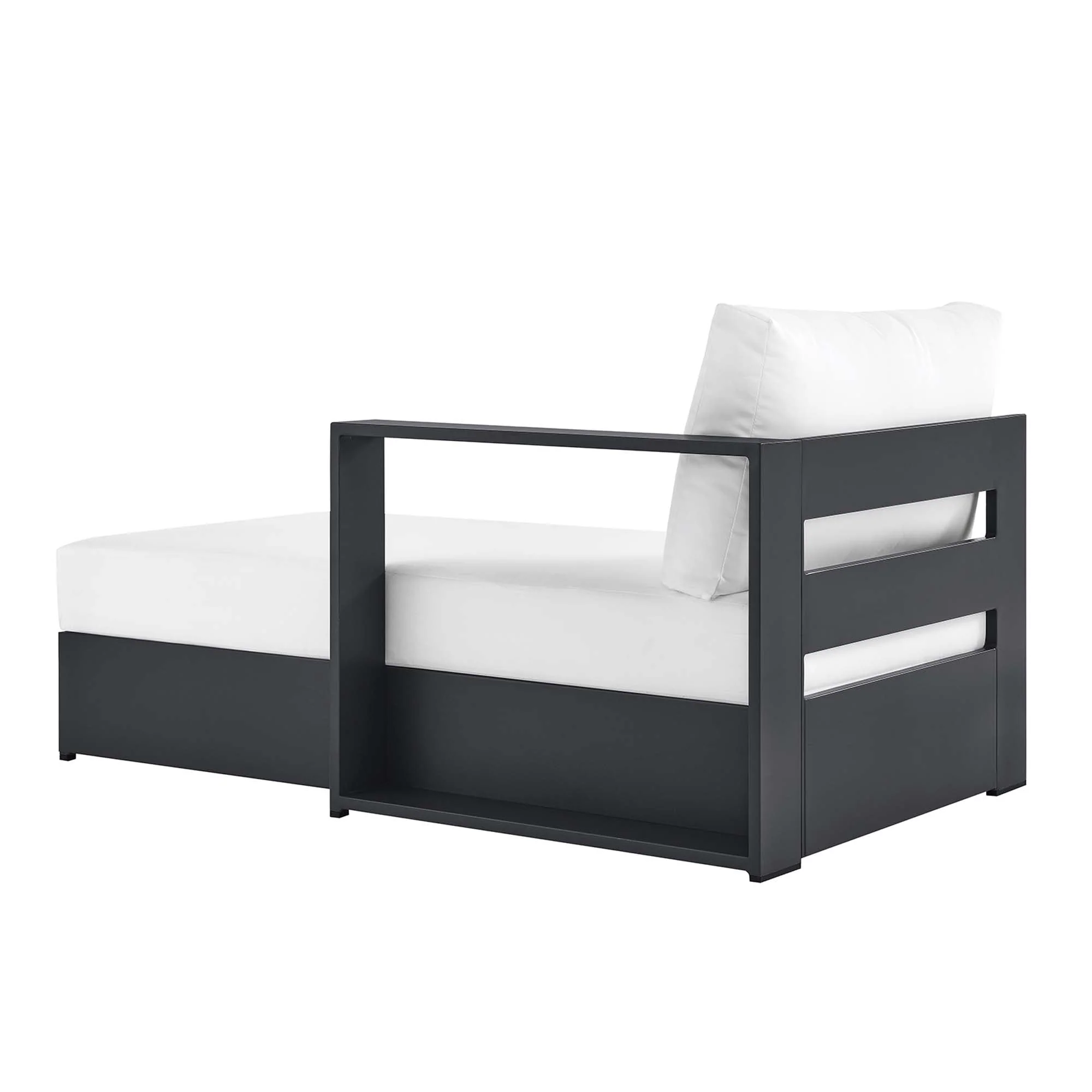 Tahoe Outdoor Patio Powder-Coated Aluminum Modular Right-Facing Chaise Lounge - Image 22