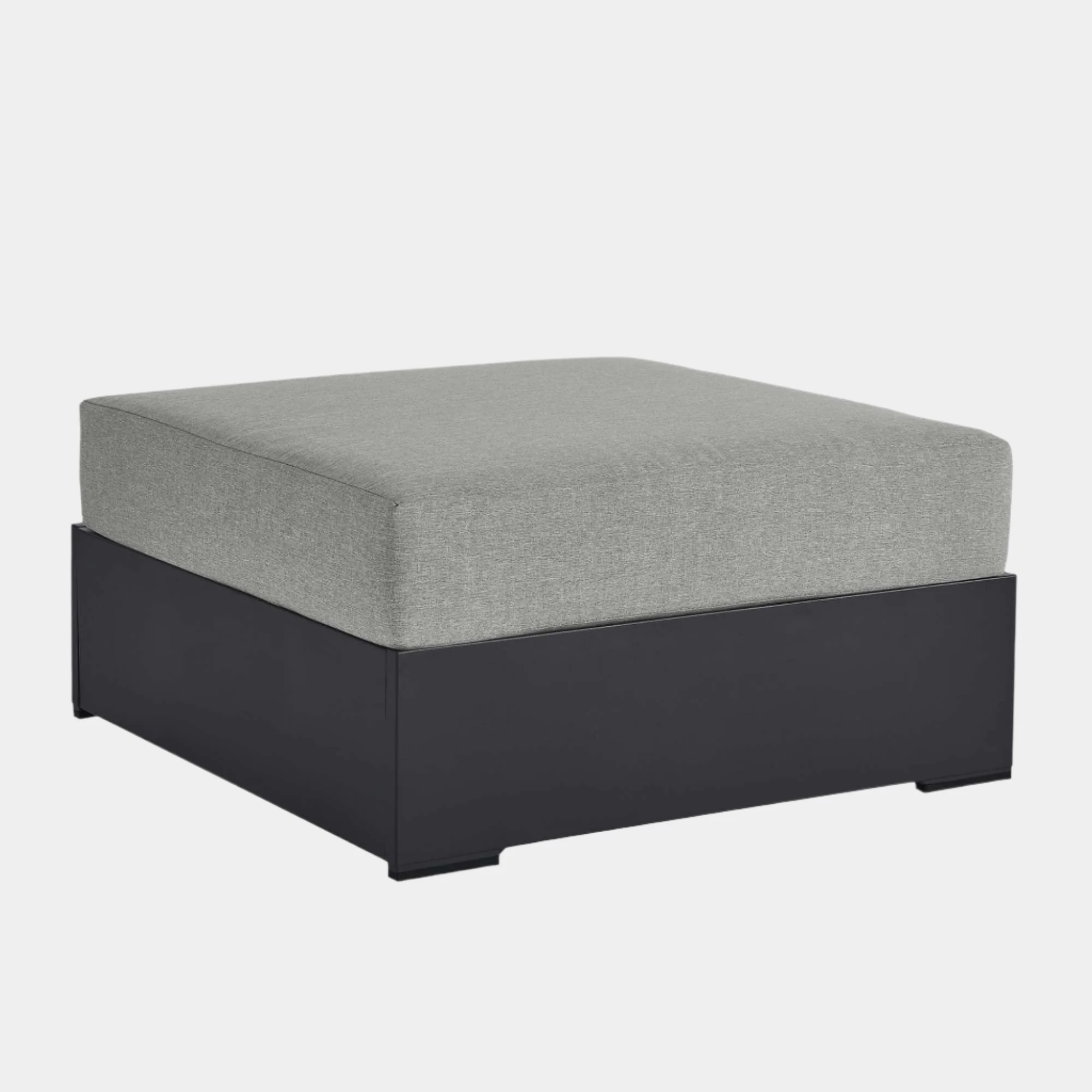Tahoe Outdoor Patio Powder-Coated Aluminum Ottoman - Image 9